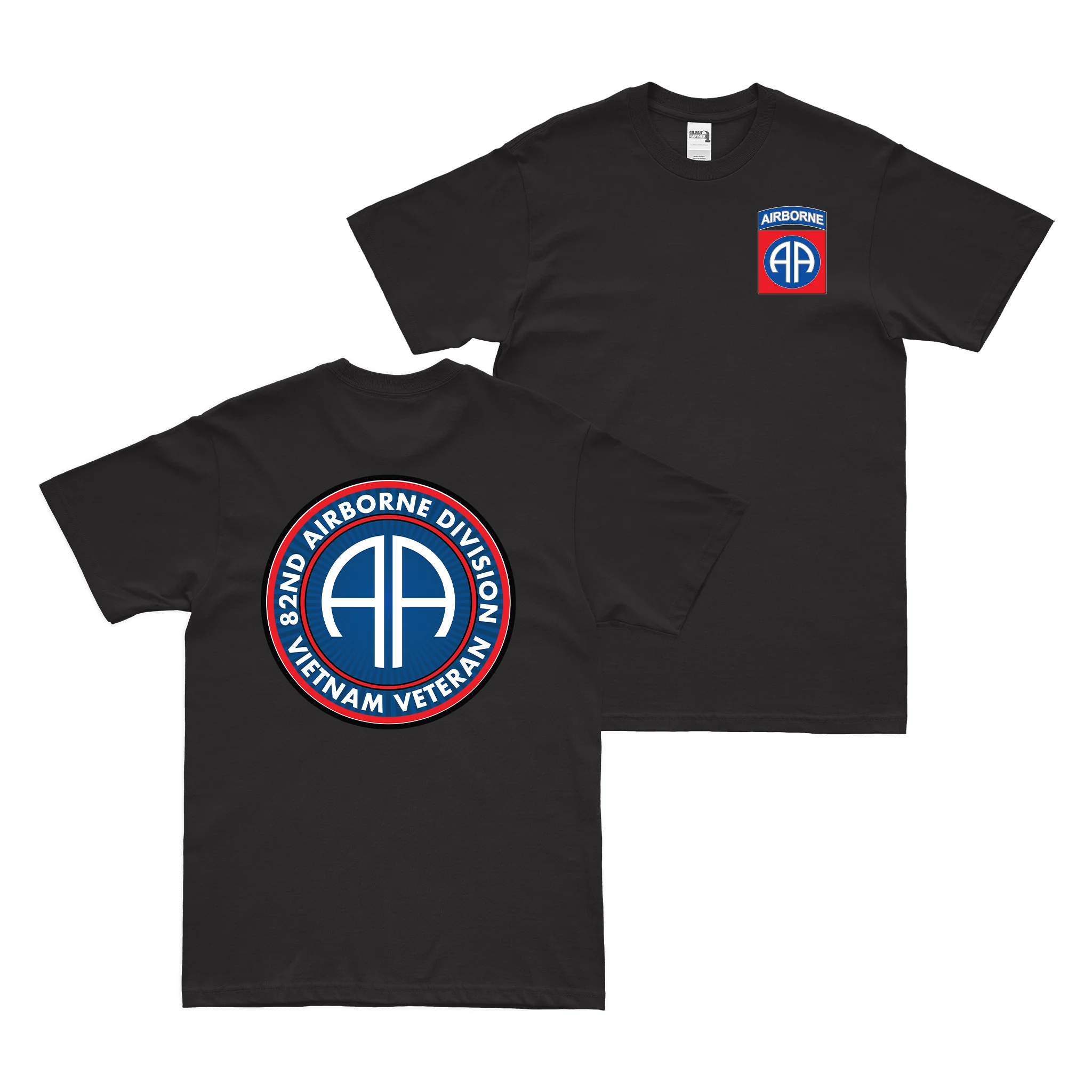 Double-Sided 82nd Airborne Division Vietnam Veteran T-Shirt