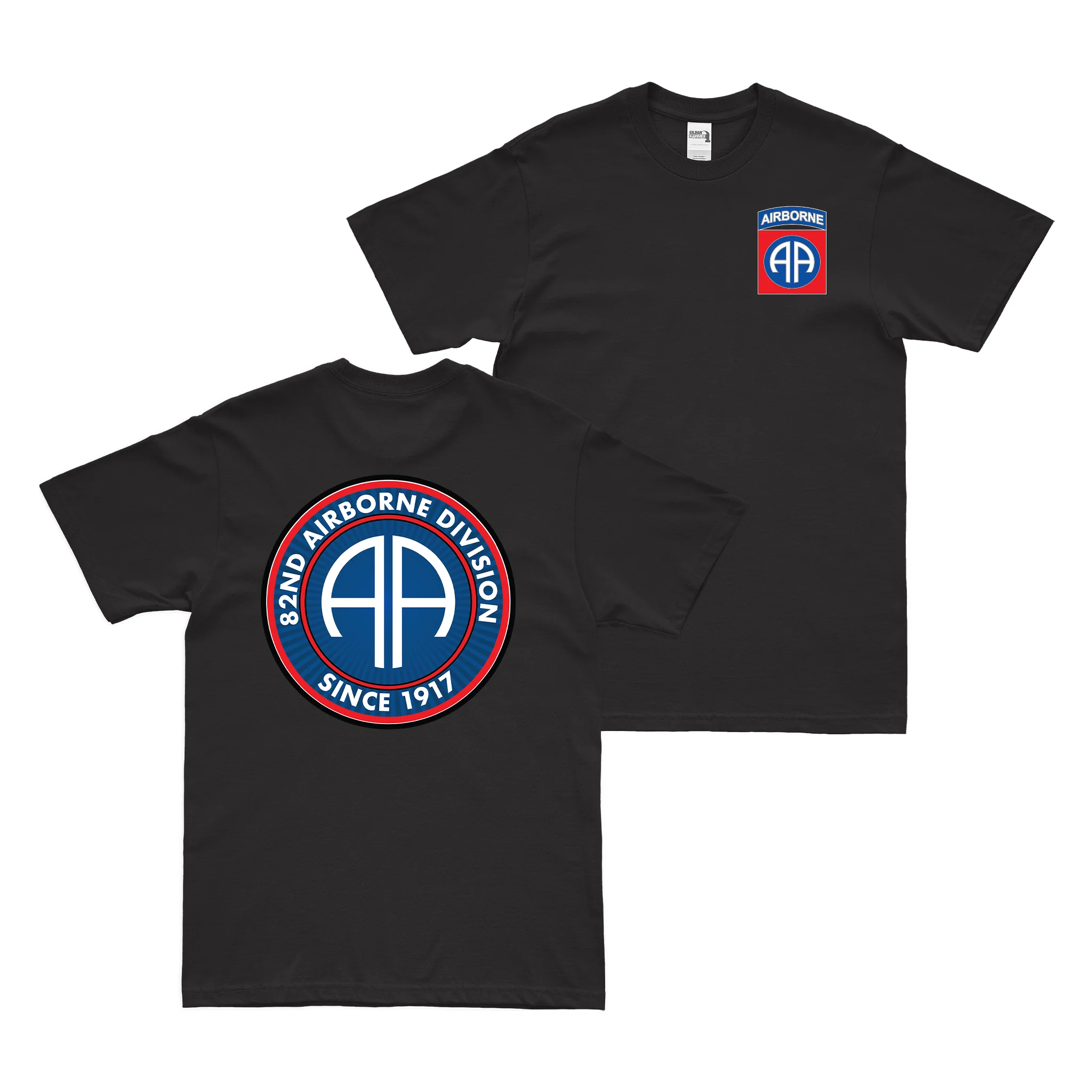 Double-Sided 82nd Airborne Since 1917 Emblem T-Shirt