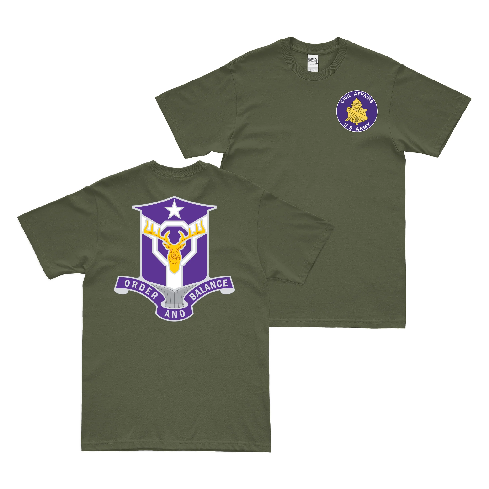 Double-Sided 83rd Civil Affairs Battalion T-Shirt - Image 2