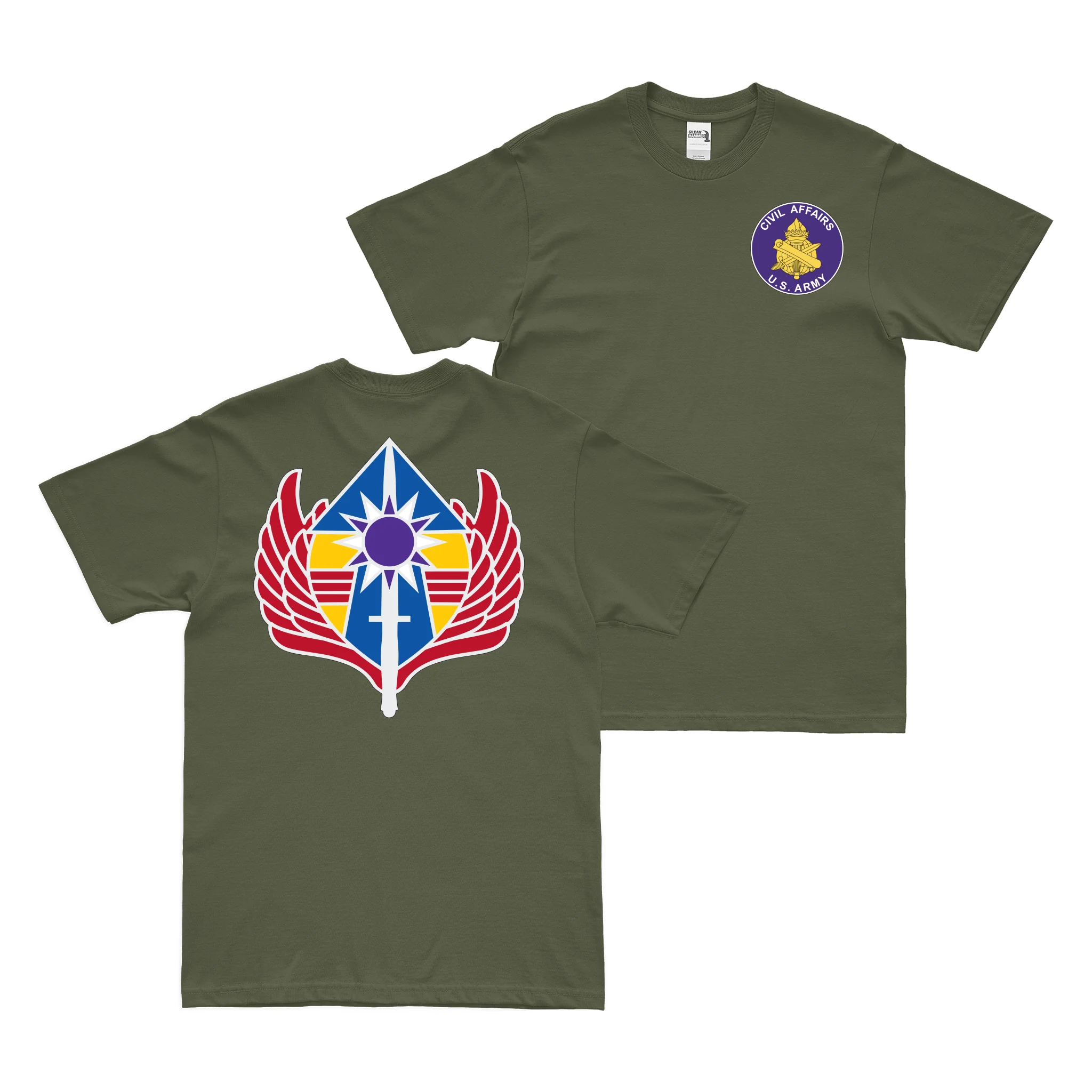 Double-Sided 92nd Civil Affairs Battalion T-Shirt - Image 2