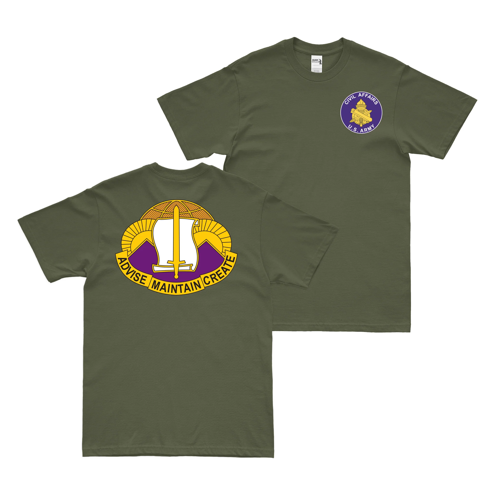 Double-Sided 96th Civil Affairs Battalion T-Shirt - Image 2
