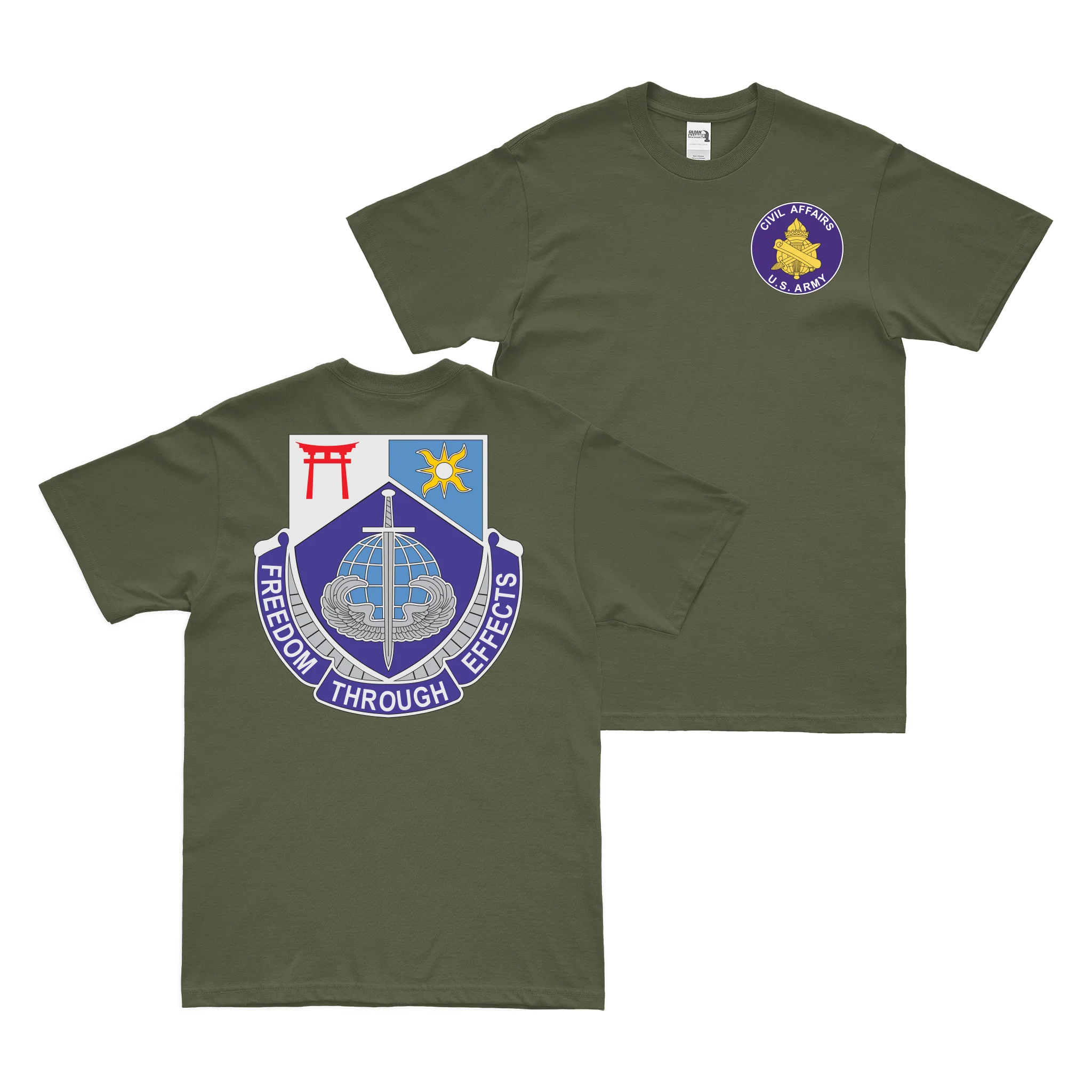 Double-Sided 97th Civil Affairs Battalion T-Shirt - Image 2