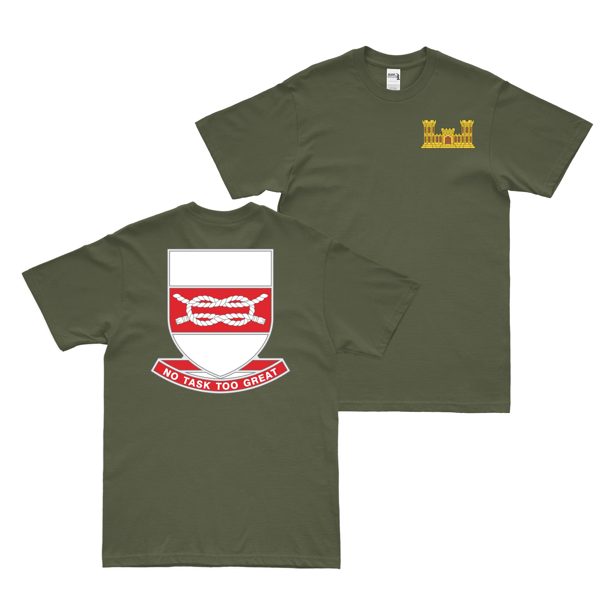 Double-Sided 97th Engineer Battalion Logo T-Shirt - Image 2