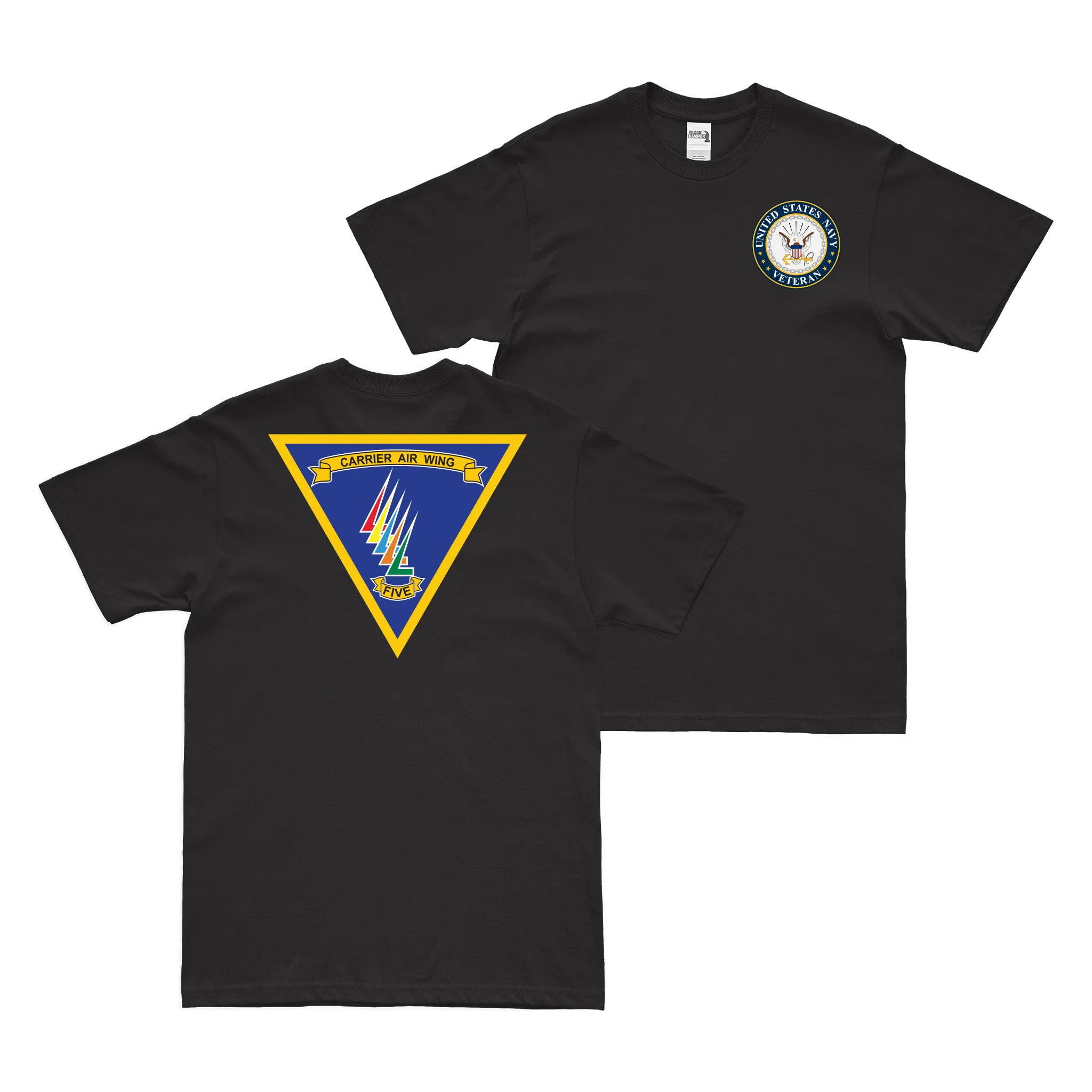 Double-Sided Carrier Air Wing 5 (CVW-5) Veteran T-Shirt