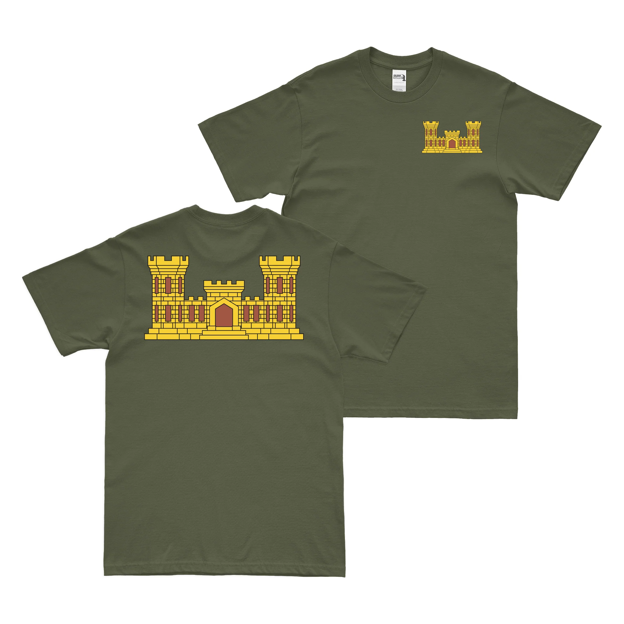 Double-Sided Corps of Engineers Castle T-Shirt - Image 2