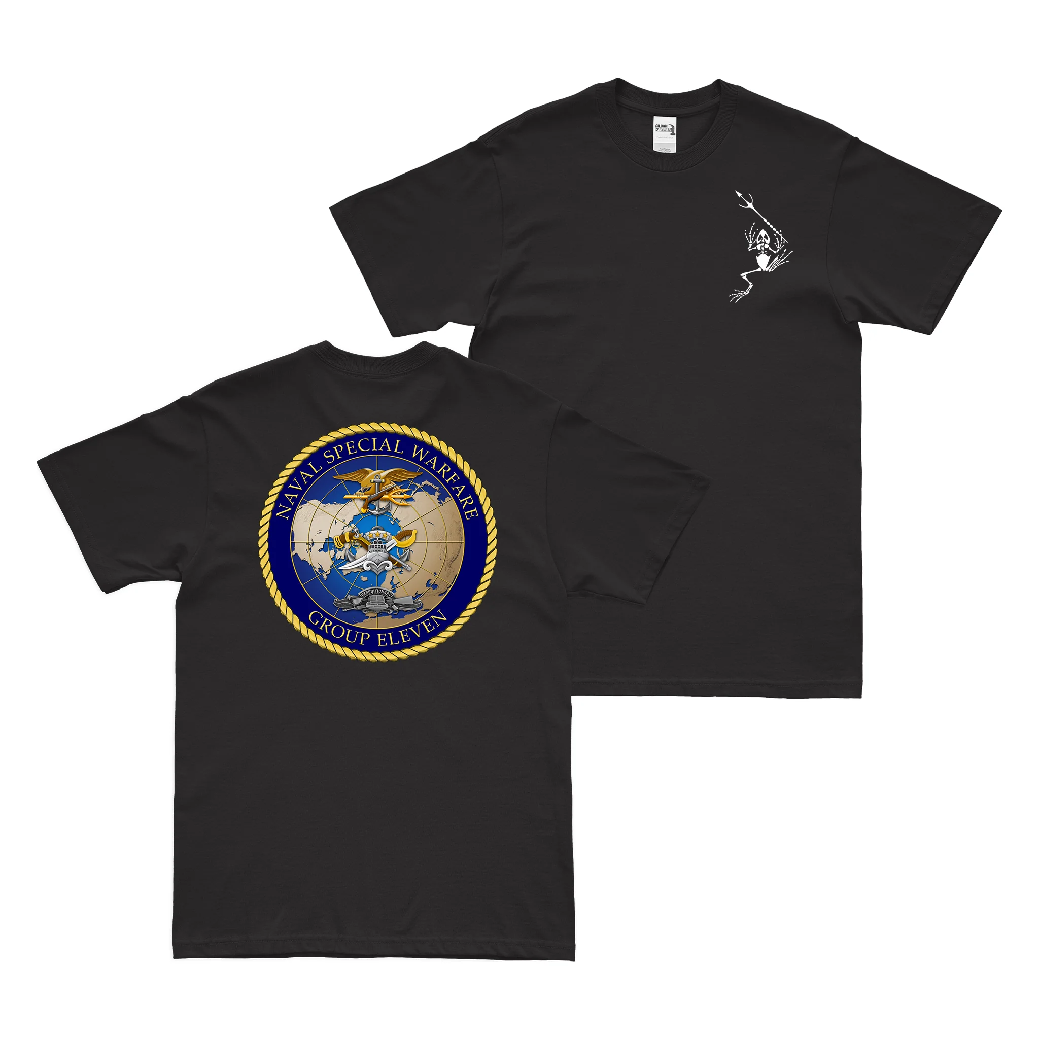 Double-Sided Naval Special Warfare Group 11 (NSWG-11) Frogman T-Shirt