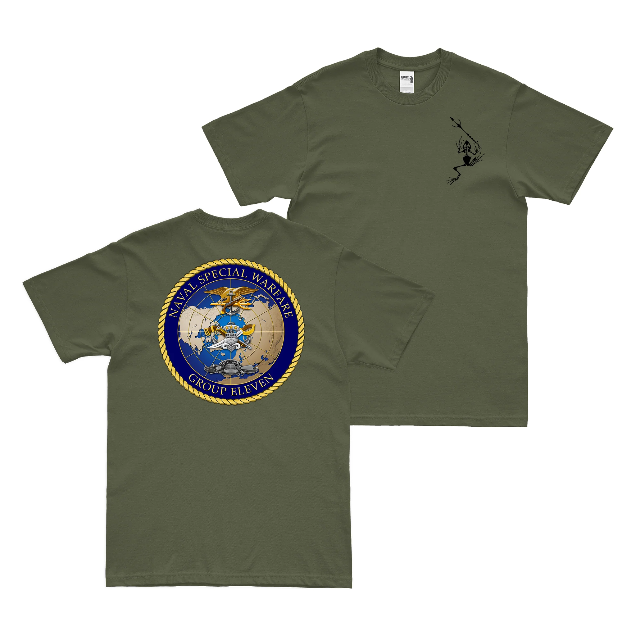Double-Sided Naval Special Warfare Group 11 (NSWG-11) Frogman T-Shirt - Image 2