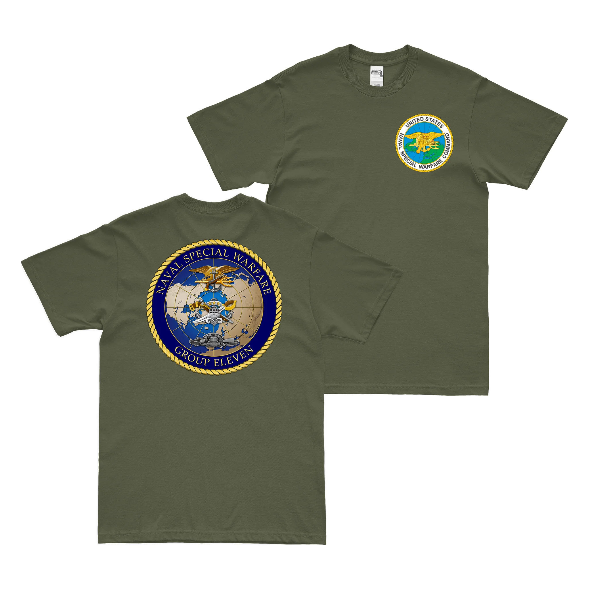 Double-Sided Naval Special Warfare Group 11 (NSWG-11) NSW T-Shirt - Image 2