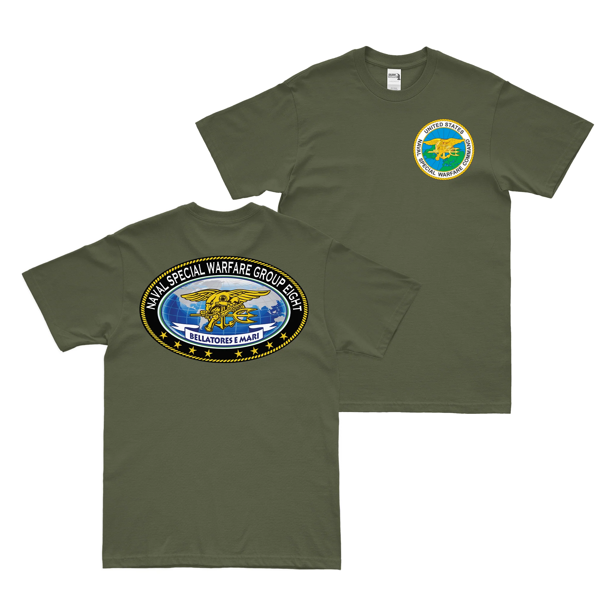 Double-Sided Naval Special Warfare Group 8 (NSWG-8) NSW T-Shirt - Image 2