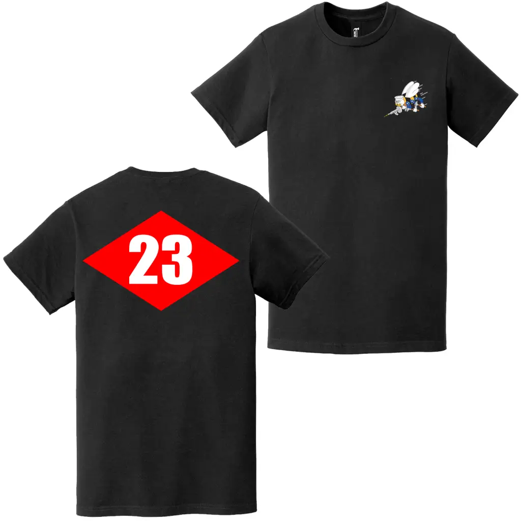 Double-Sided NMCB-23 Beep Seabees Emblem T-Shirt