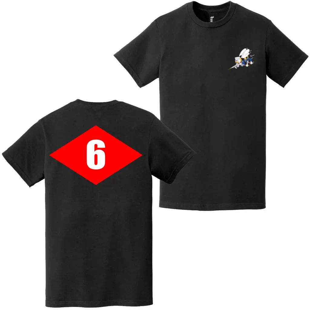 Double-Sided NMCB-6 Beep Seabees Emblem T-Shirt