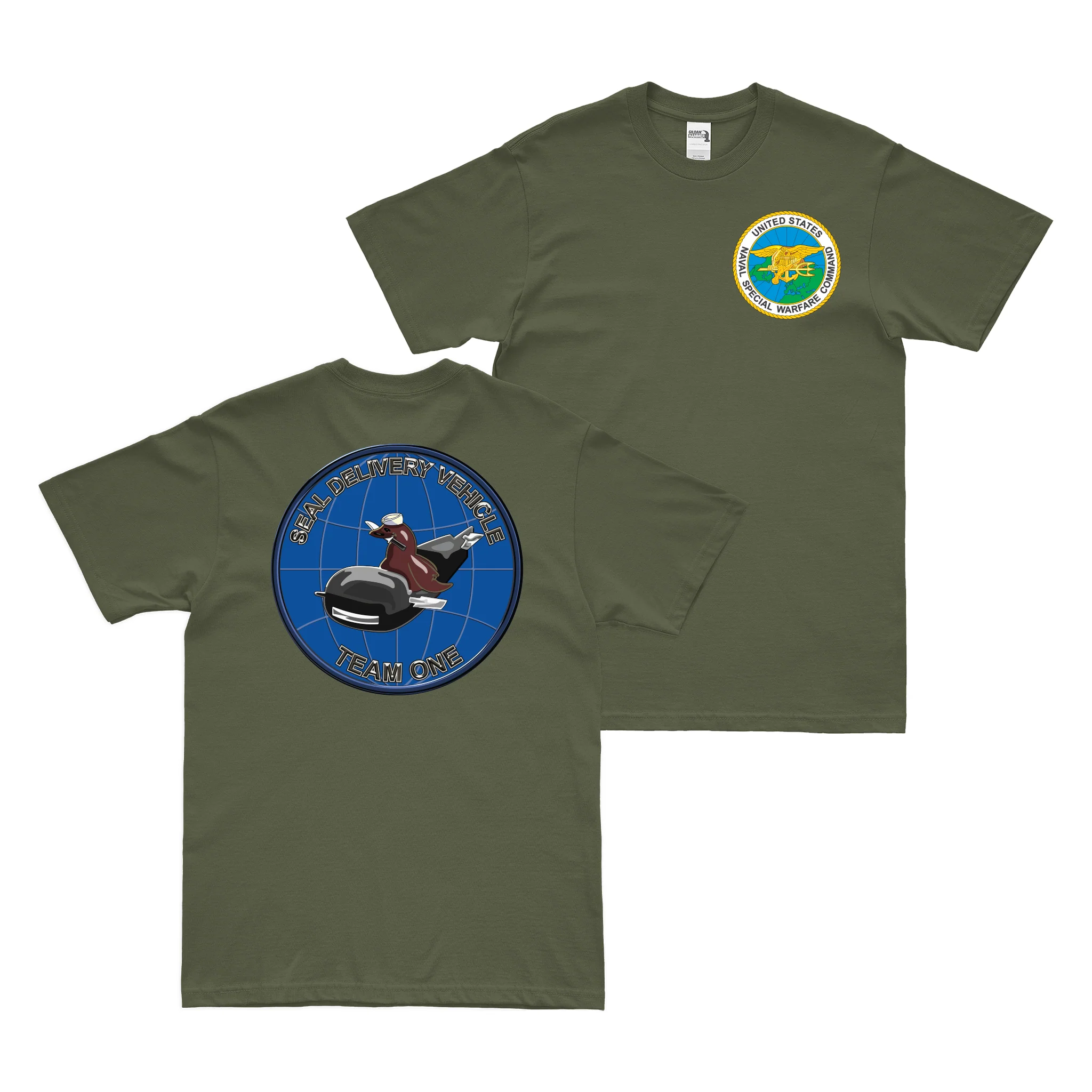 Double-Sided SEAL Delivery Vehicle Team 1 (SDVT-1) NSW T-Shirt - Image 2