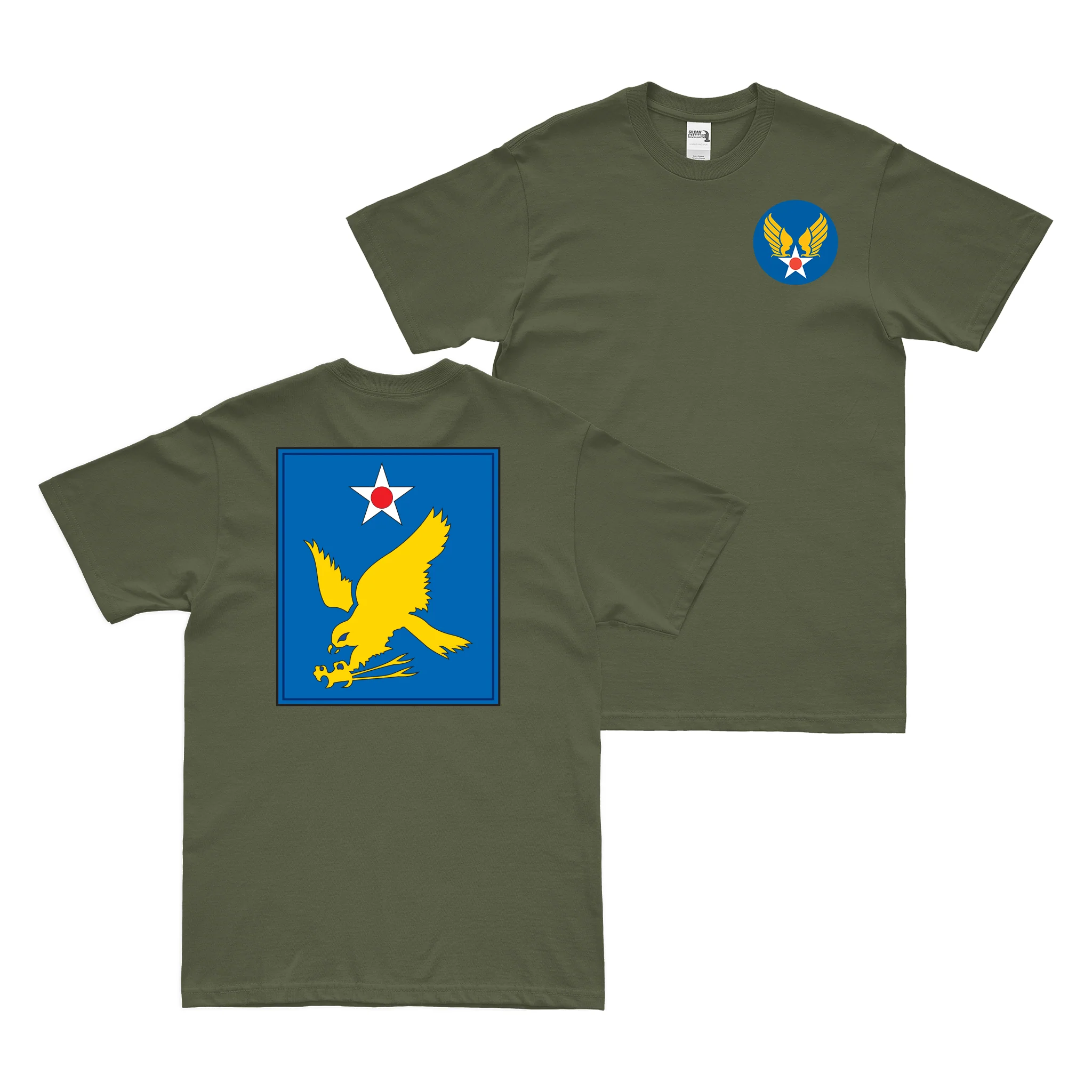 Double-Sided Second Air Force USAAF WW2 T-Shirt - Image 2