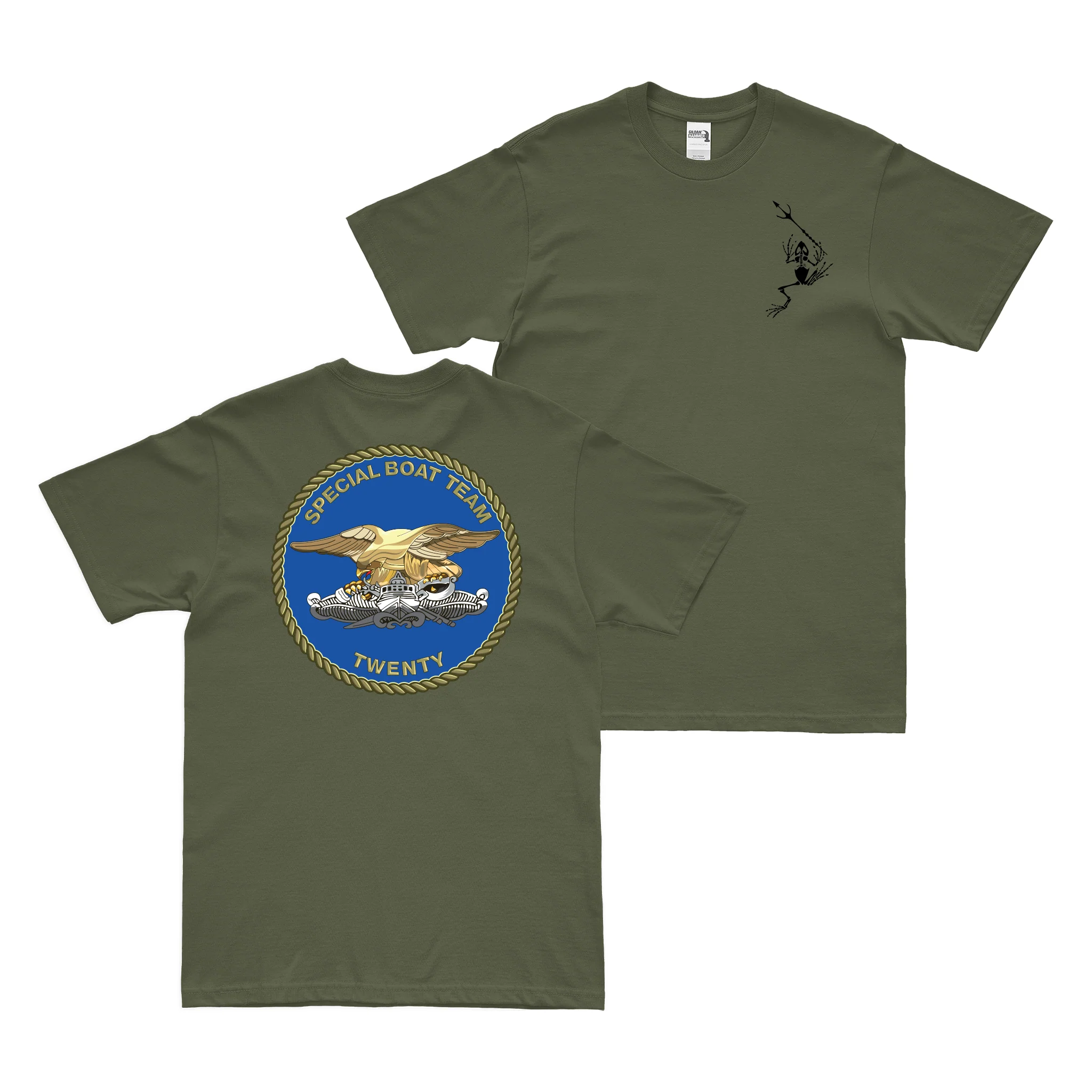 Double-Sided Special Boat Team 20 (SBT-20) Frogman T-Shirt - Image 2