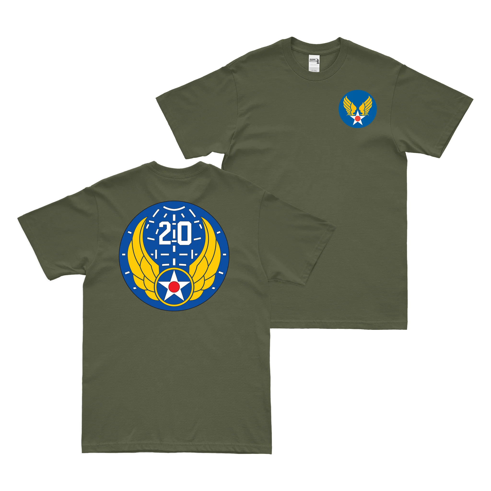 Double-Sided Twentieth Air Force USAAF WW2 T-Shirt - Image 2