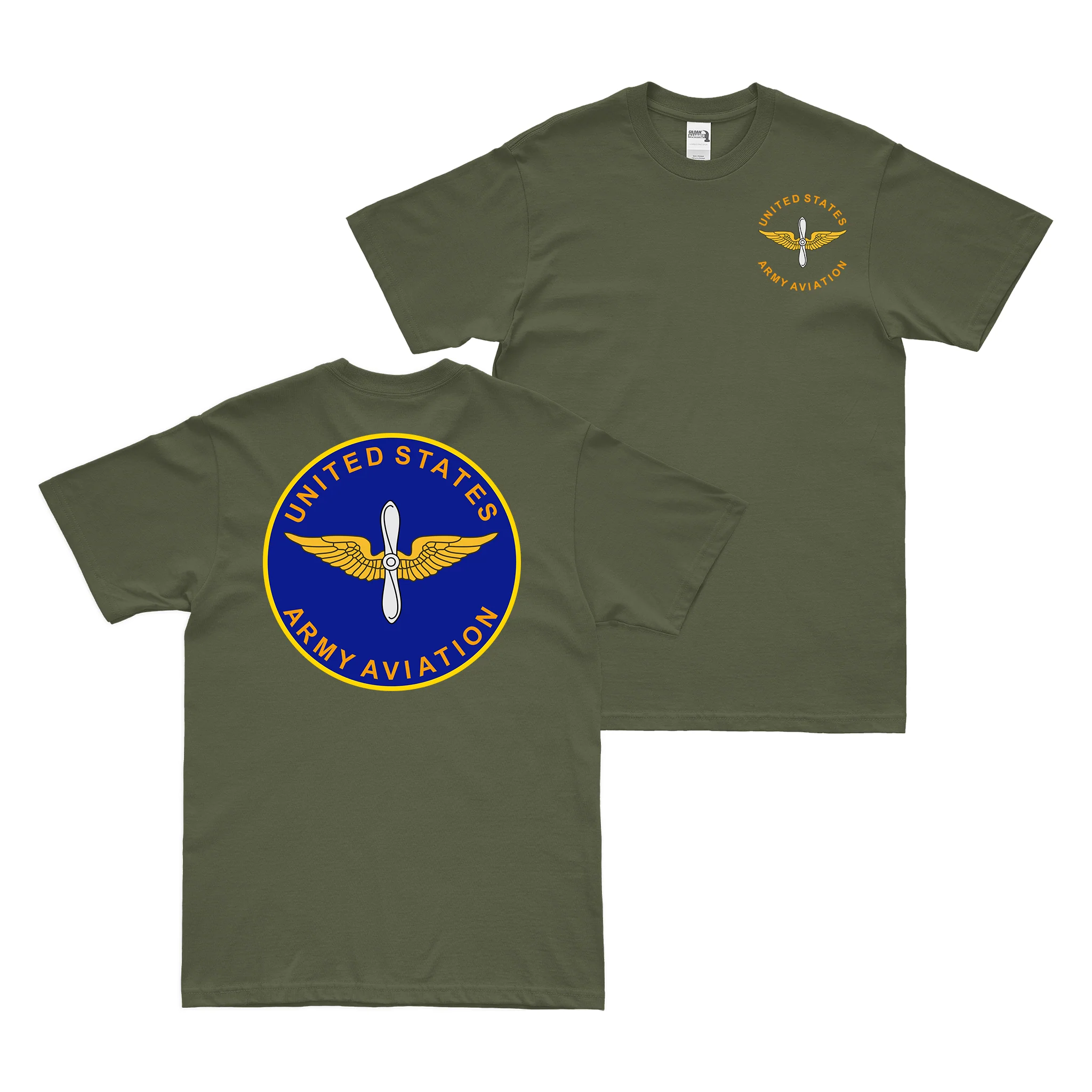 Double-Sided U.S. Army Aviation Branch Plaque T-Shirt - Image 2