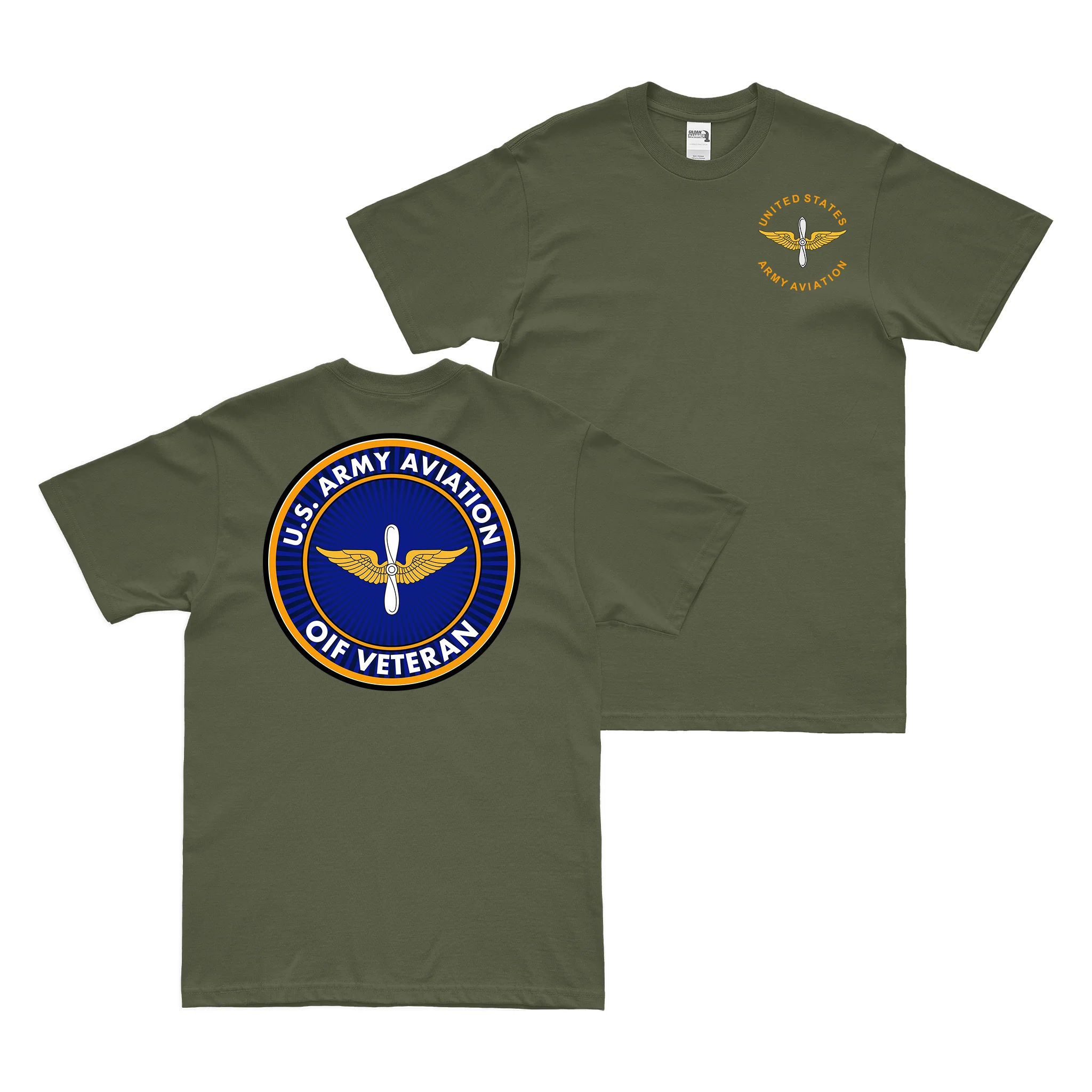 Double-Sided U.S. Army Aviation OIF Veteran T-Shirt - Image 2