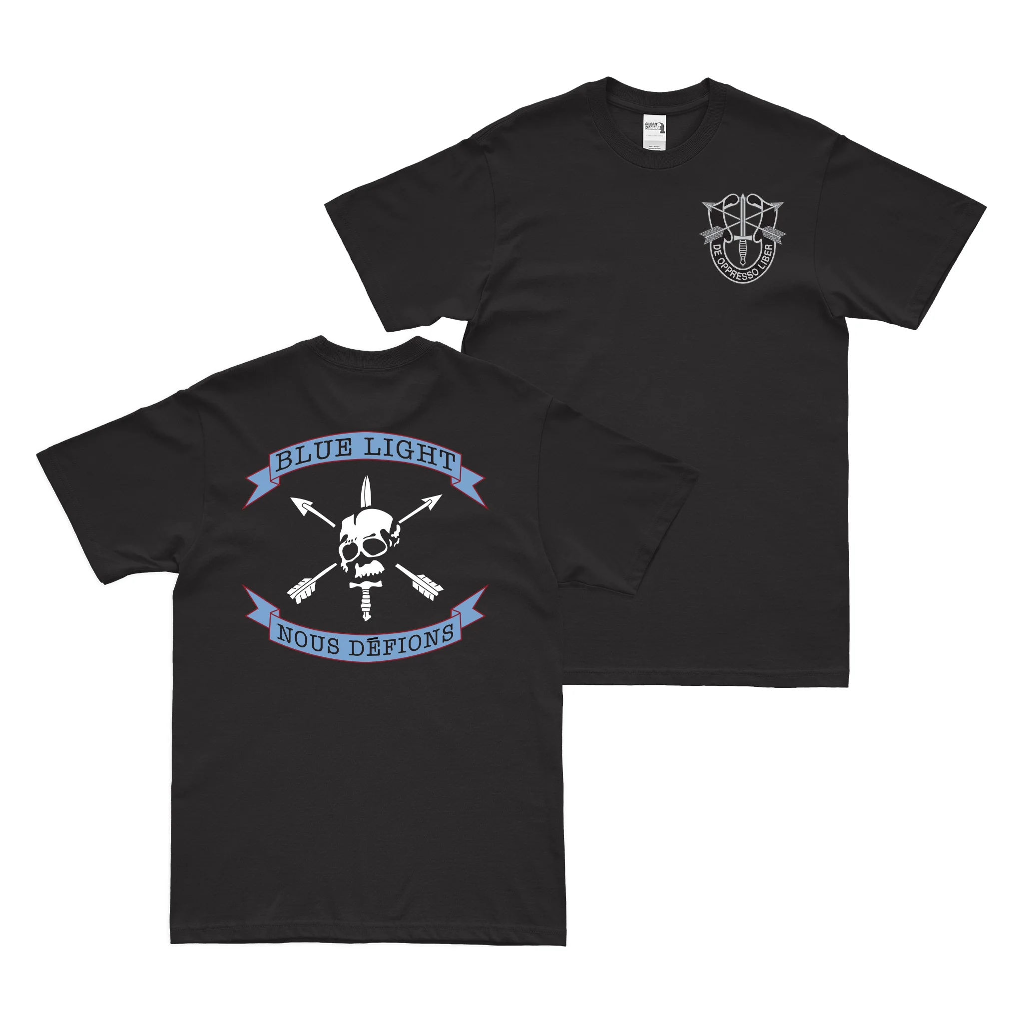 Double-Sided U.S. Army Blue Light Special Forces T-Shirt