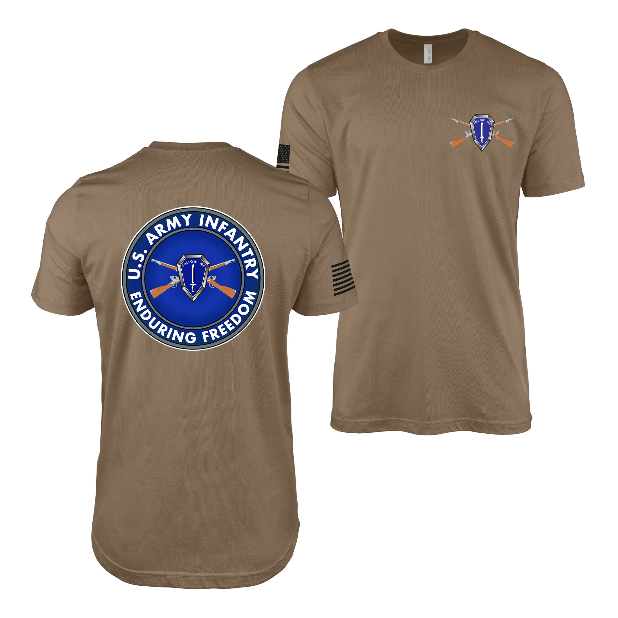 Double-Sided U.S. Army Infantry OEF Veteran T-Shirt - Image 3