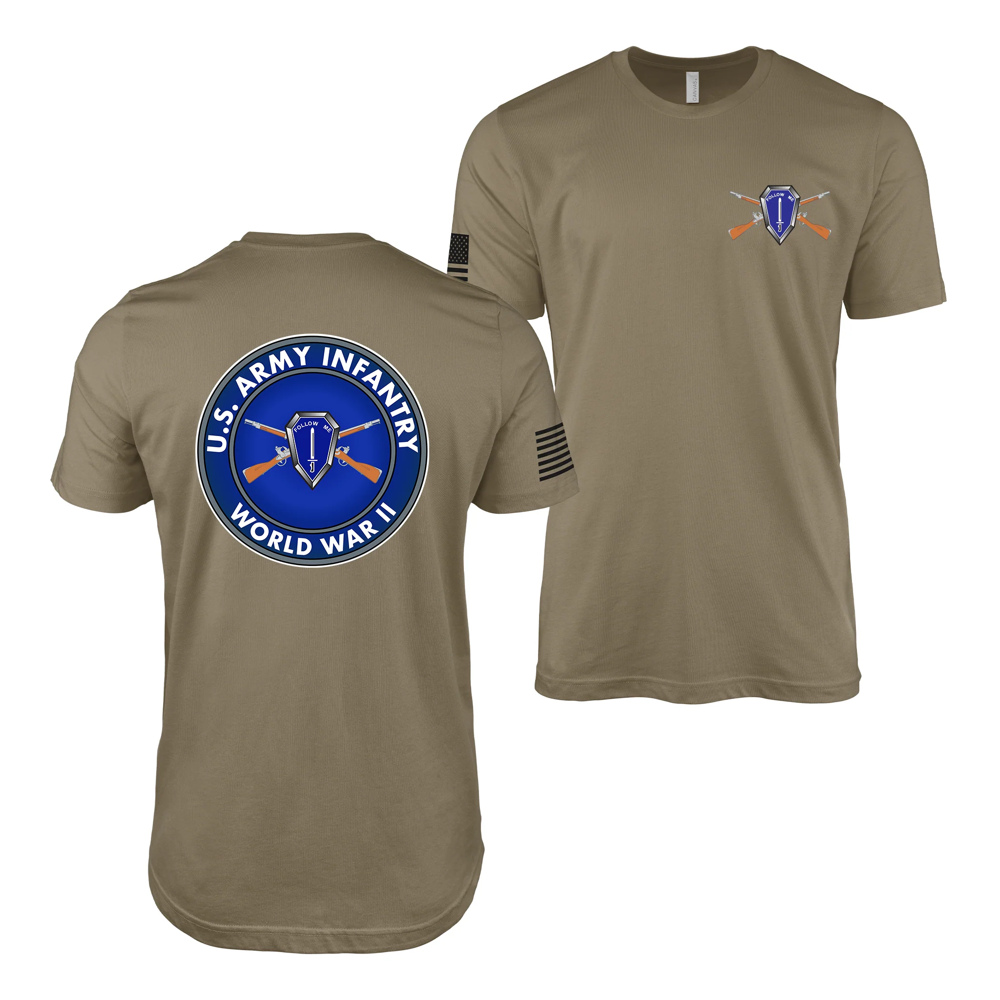 Double-Sided U.S. Army Infantry WW2 Legacy T-Shirt - Image 4