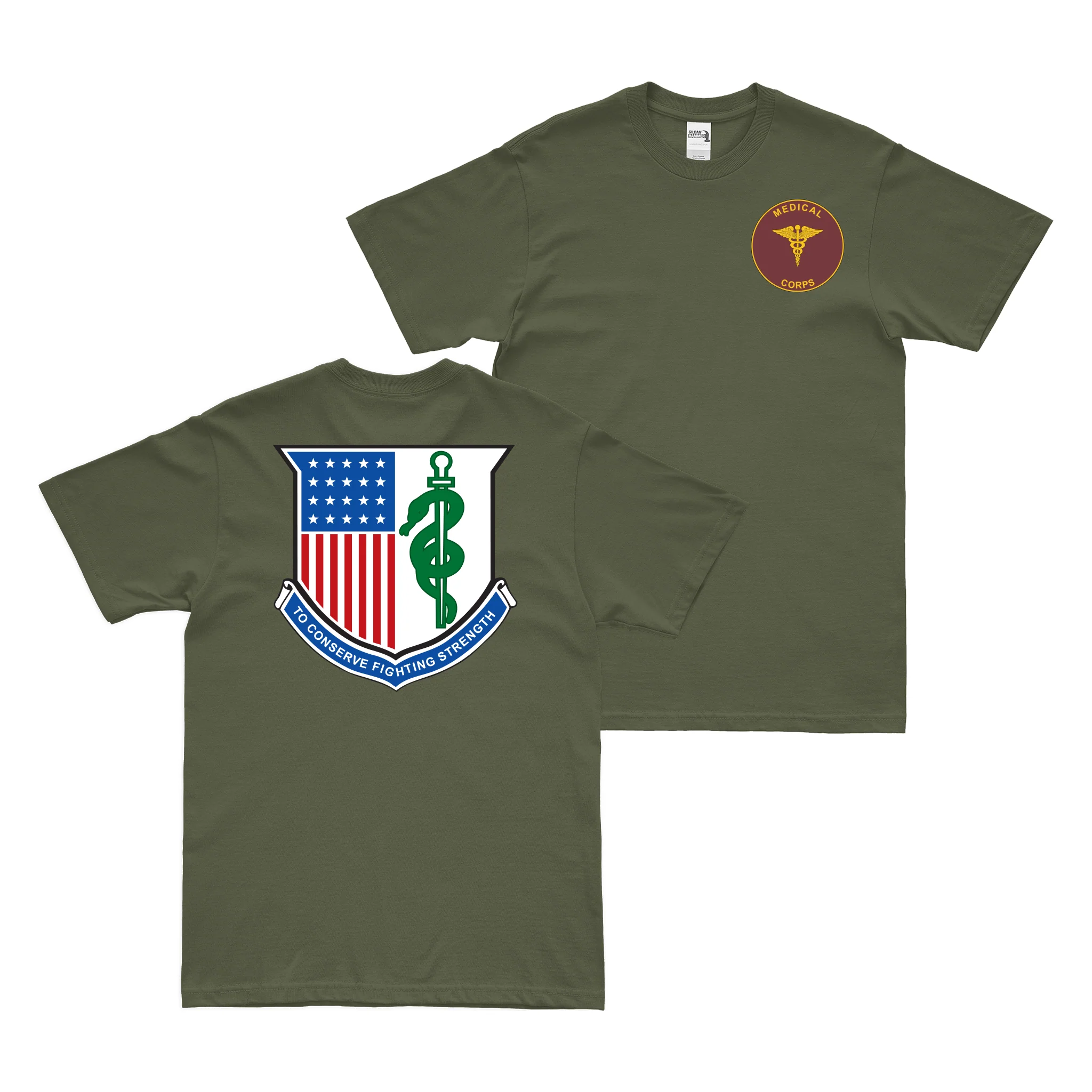 Double-Sided U.S. Army Medical Corps T-Shirt - Image 2