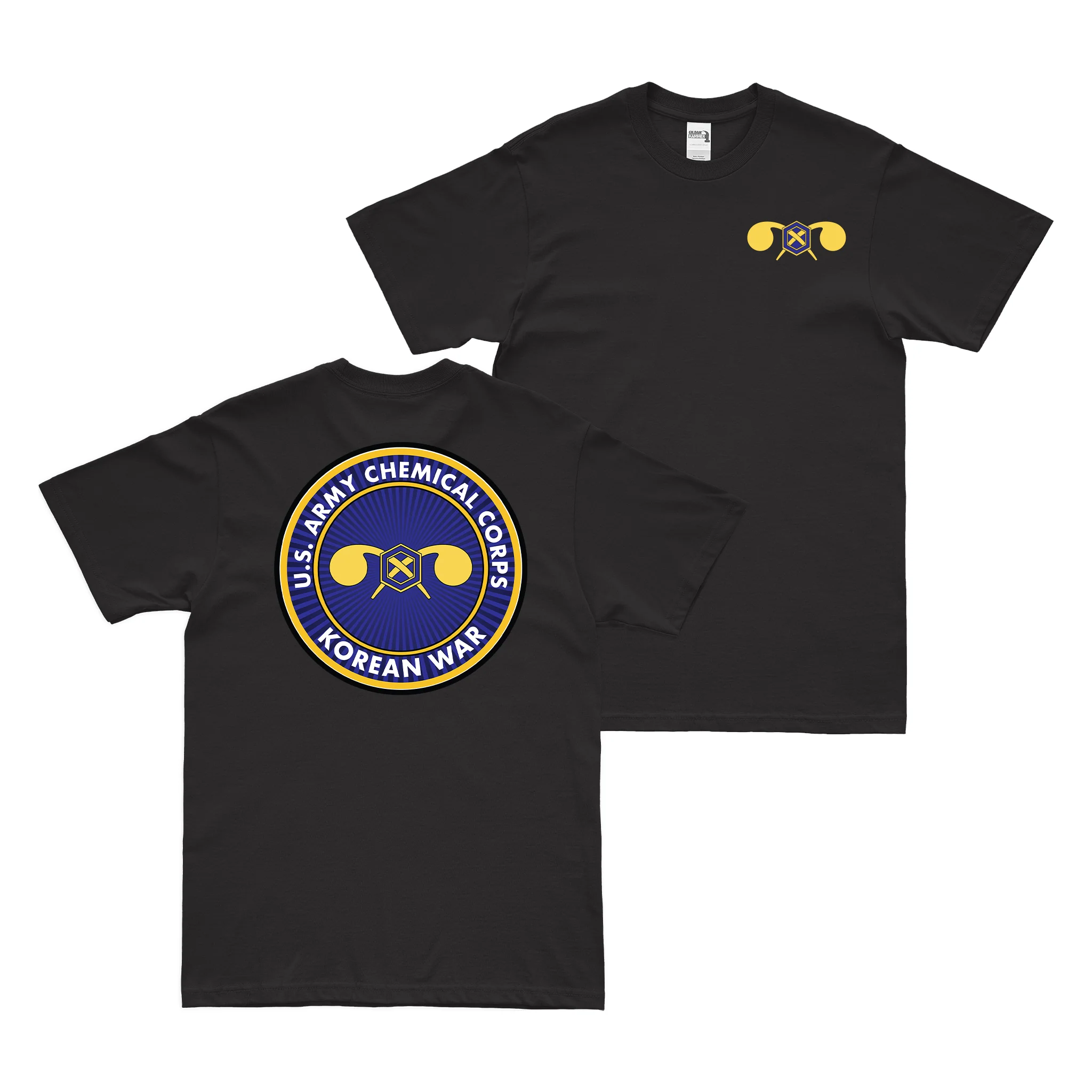 Double-Sided U.S. Army Chemical Corps Korean War Veteran T-Shirt