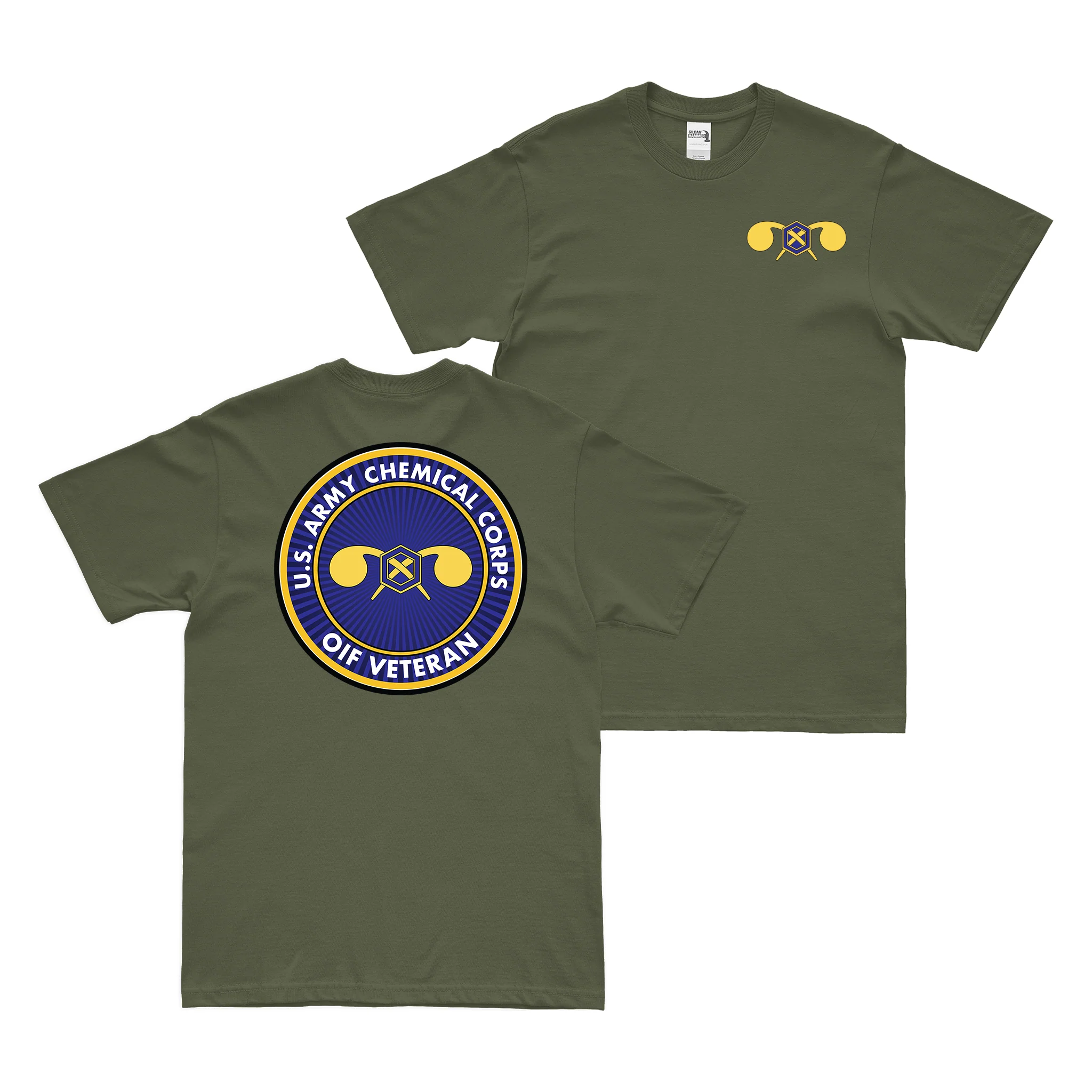 Double-Sided U.S. Army Chemical Corps OIF Veteran T-Shirt - Image 2