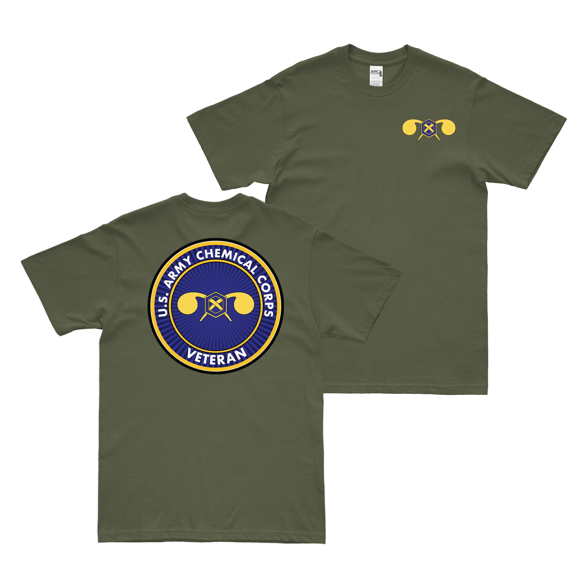 Double-Sided U.S. Army Chemical Corps Veteran T-Shirt - Image 2
