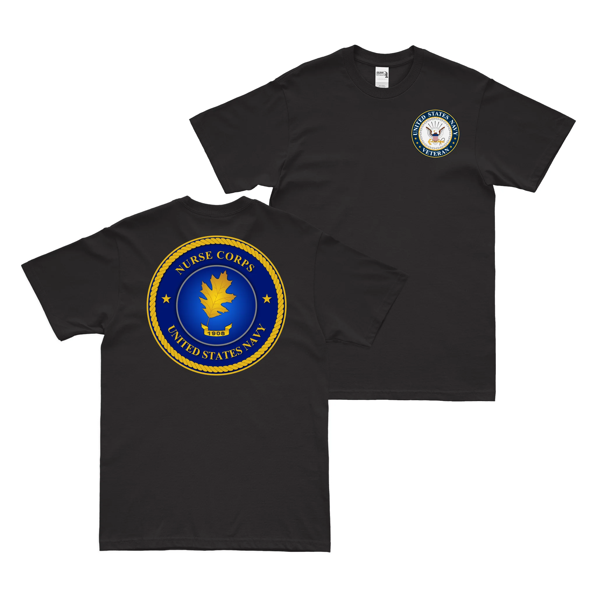 Double-Sided U.S. Navy Nurse Corps Veteran T-Shirt