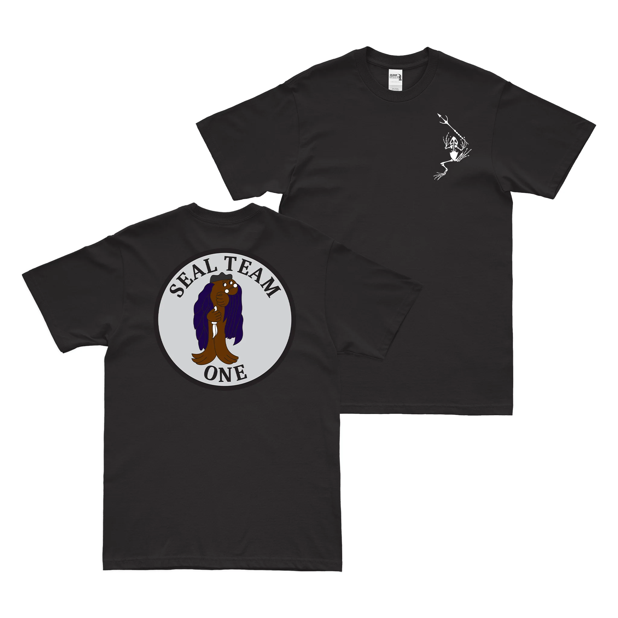 Double-Sided U.S. Navy SEAL Team 1 Frogman T-Shirt