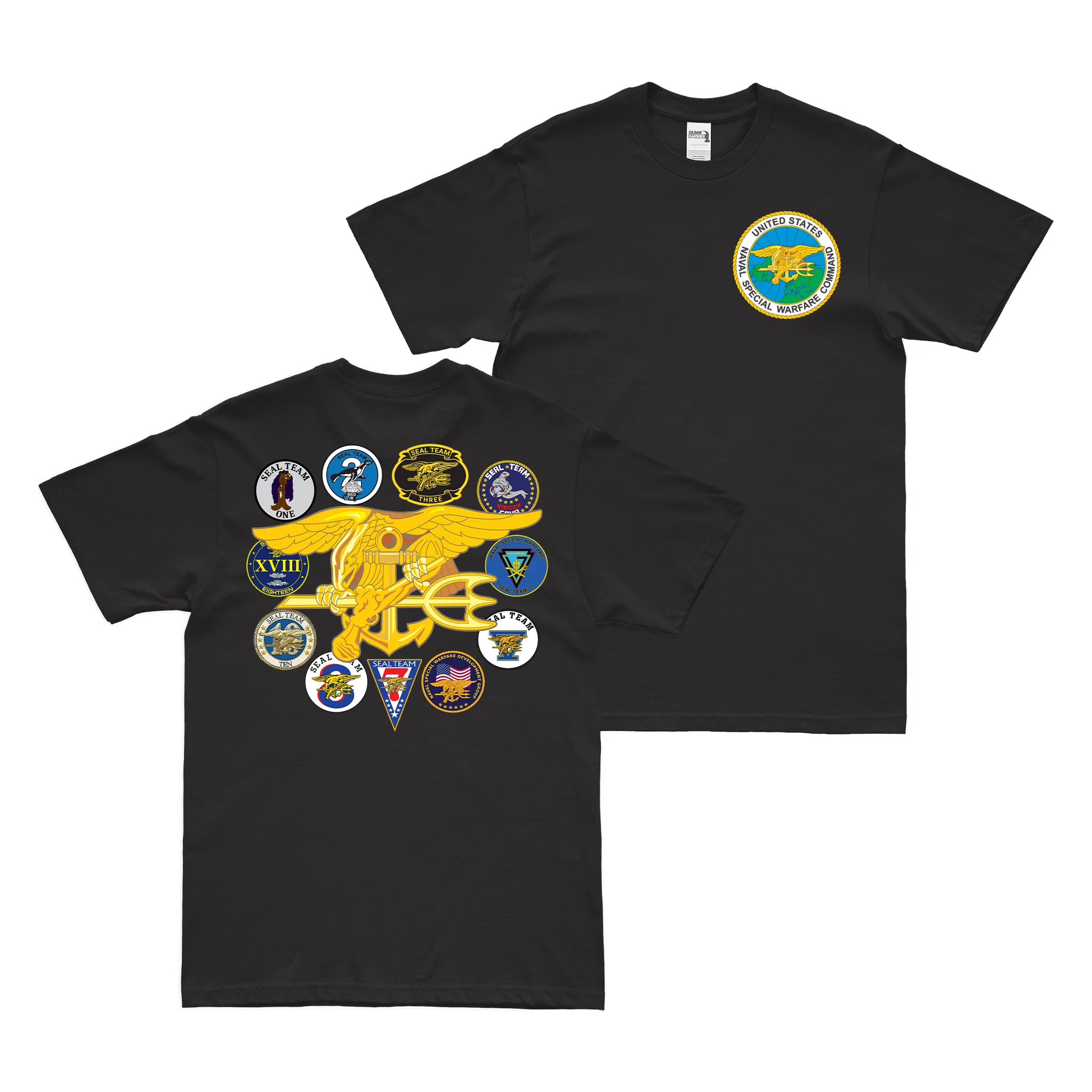 Double-Sided U.S. Navy SEAL Teams Legacy Tribute NSW T-Shirt