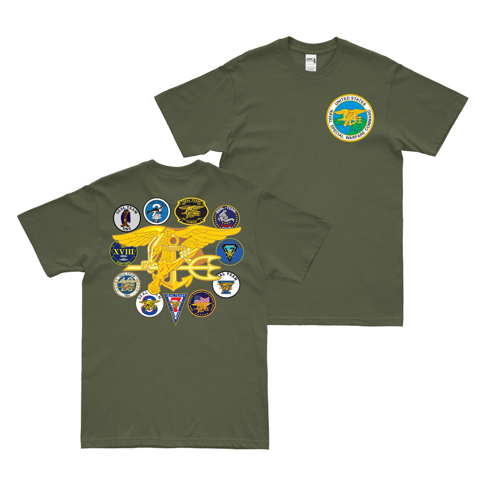 Double-Sided U.S. Navy SEAL Teams Legacy Tribute NSW T-Shirt - Image 2