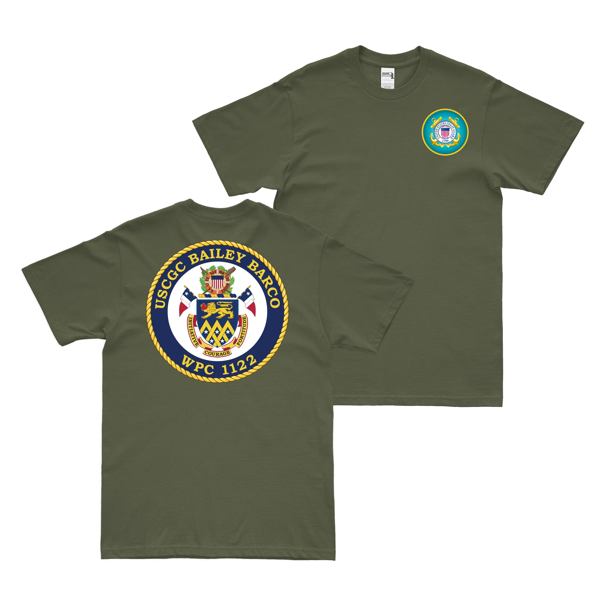 Double-Sided USCGC Bailey Barco (WPC-1122) T-Shirt - Image 2
