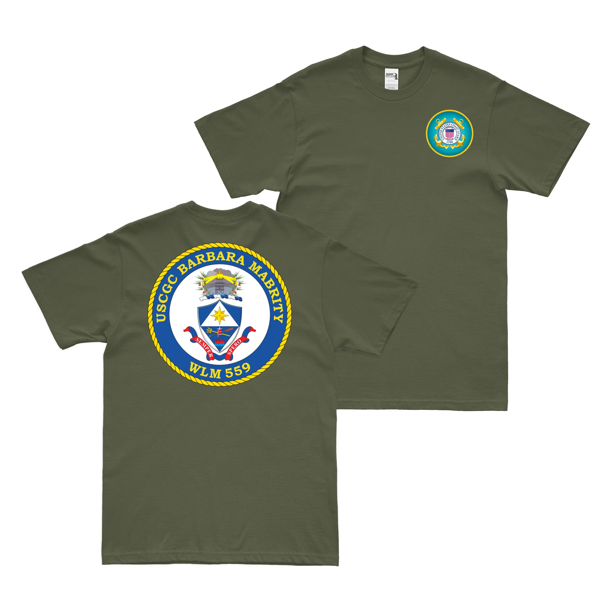 Double-Sided USCGC Barbara Marbrity (WLM-559) T-Shirt - Image 2