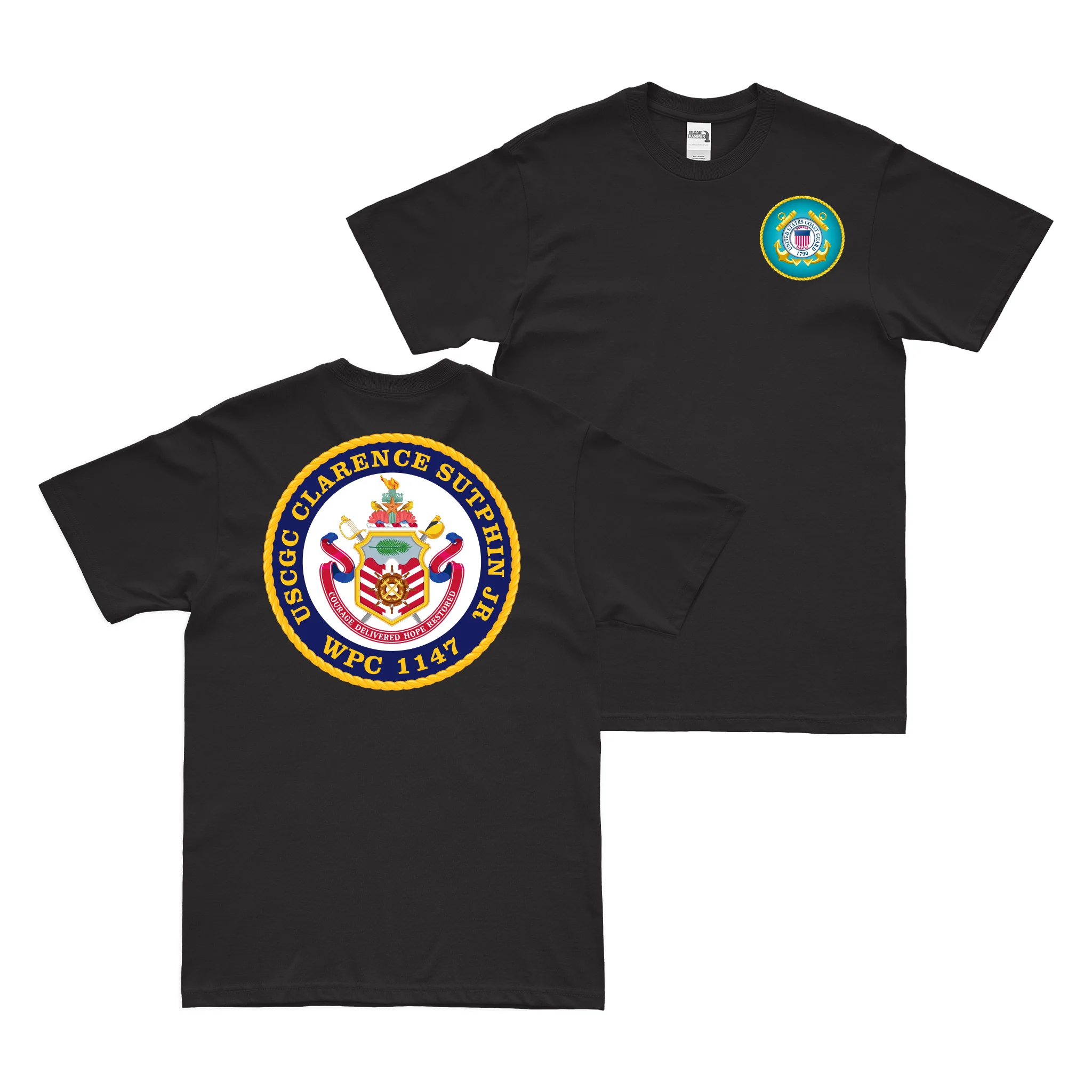 Double-Sided USCGC Charles David (WPC-1107) T-Shirt