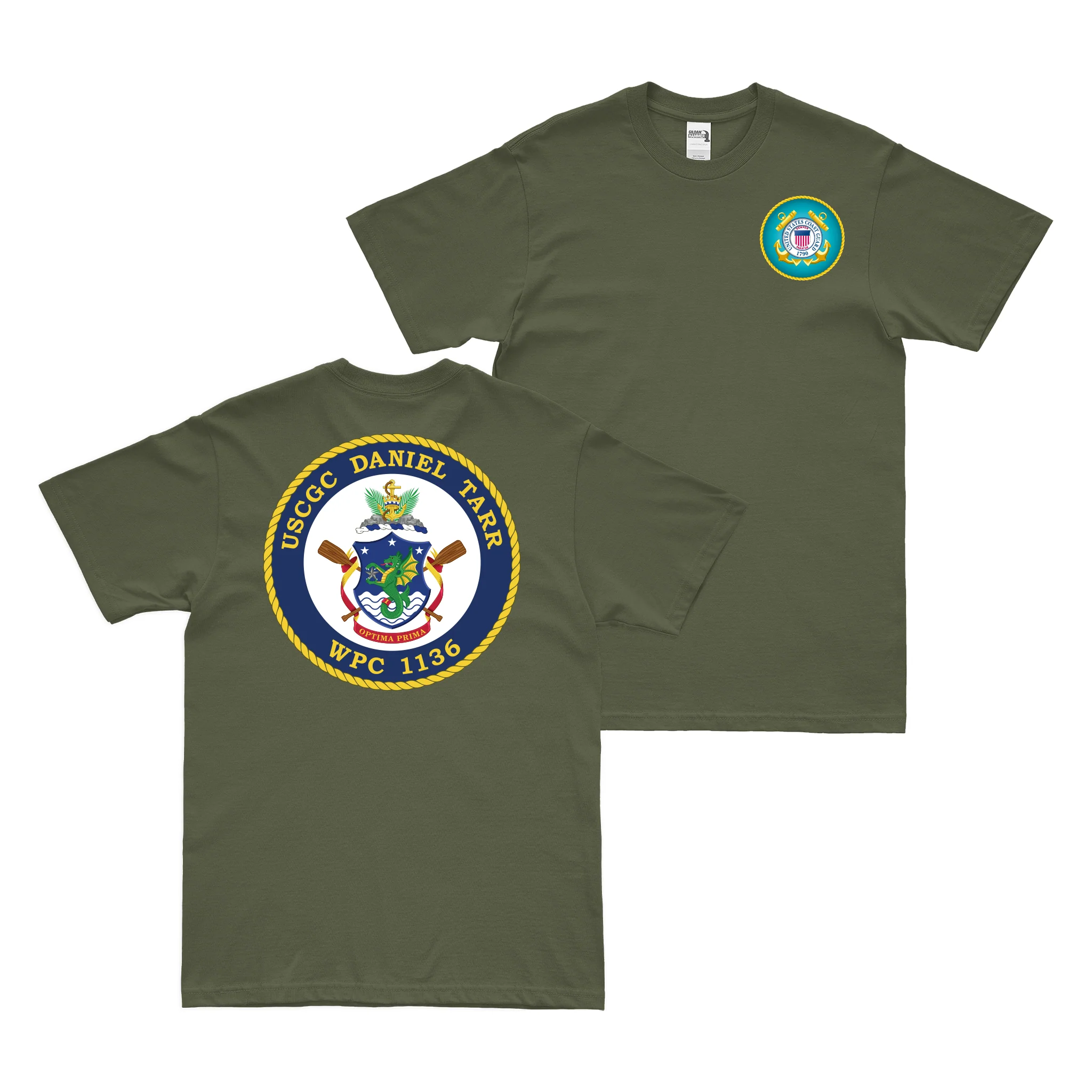 Double-Sided USCGC Daniel Tarr (WPC-1136) T-Shirt - Image 2
