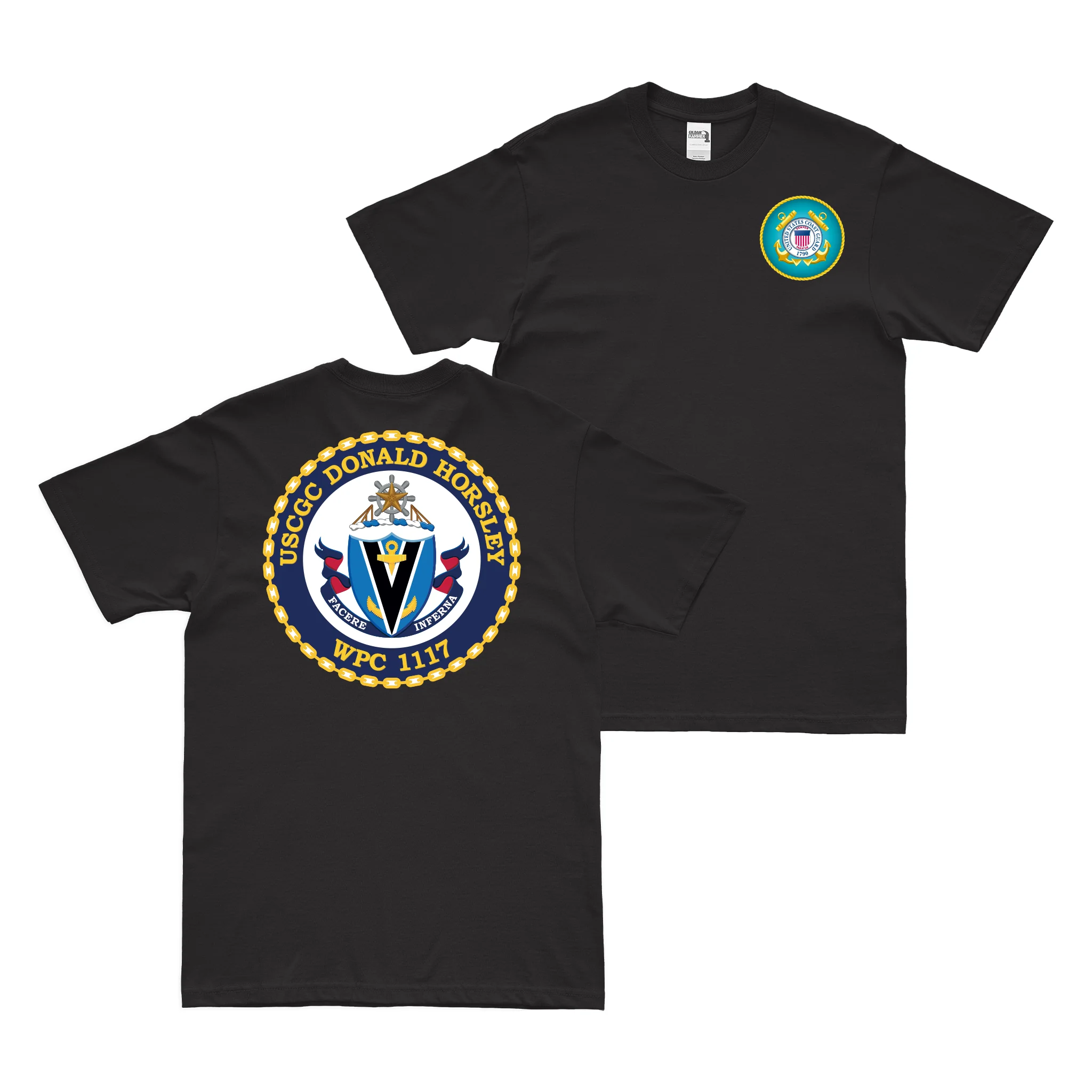 Double-Sided USCGC Donald Horsley (WPC-1117) T-Shirt