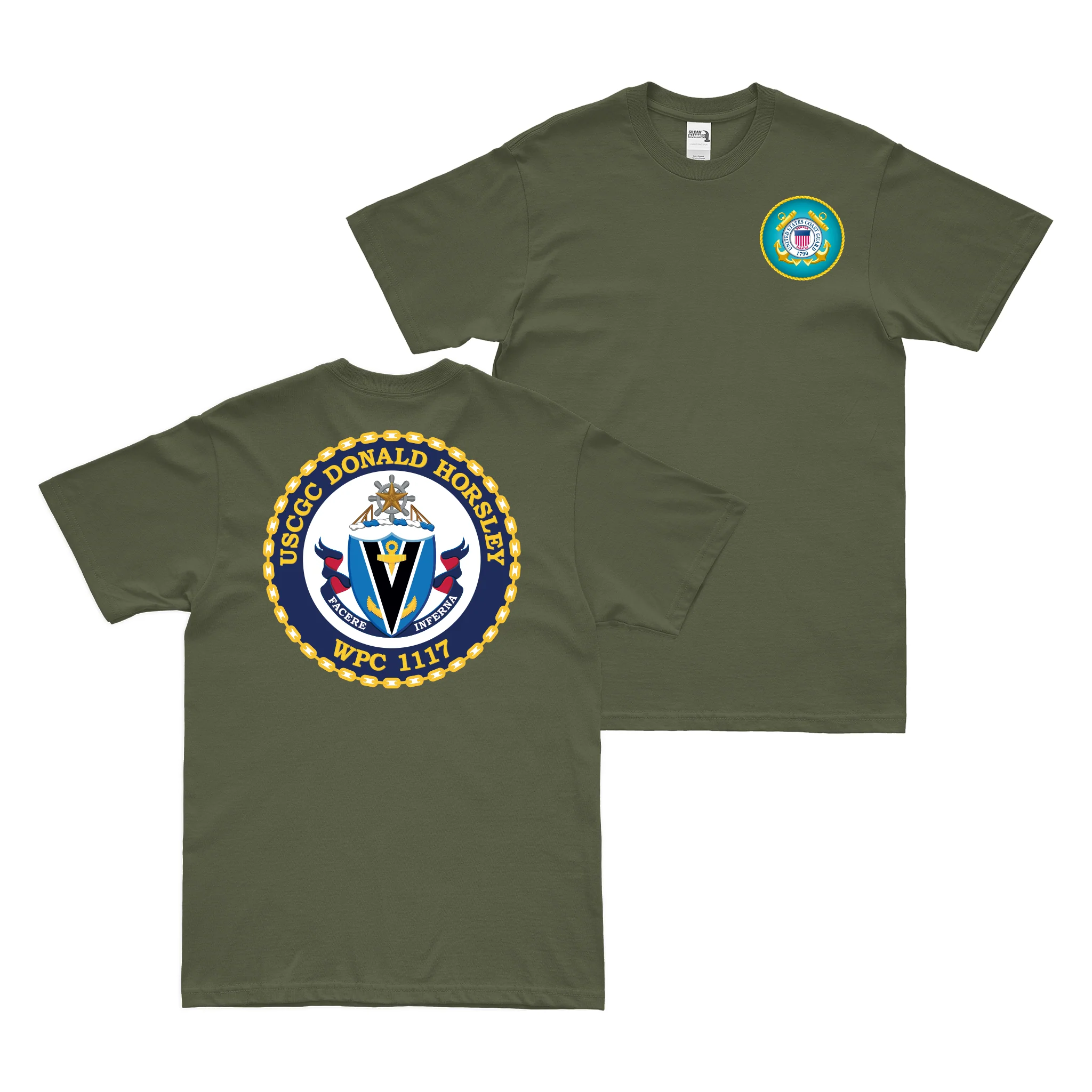 Double-Sided USCGC Donald Horsley (WPC-1117) T-Shirt - Image 2