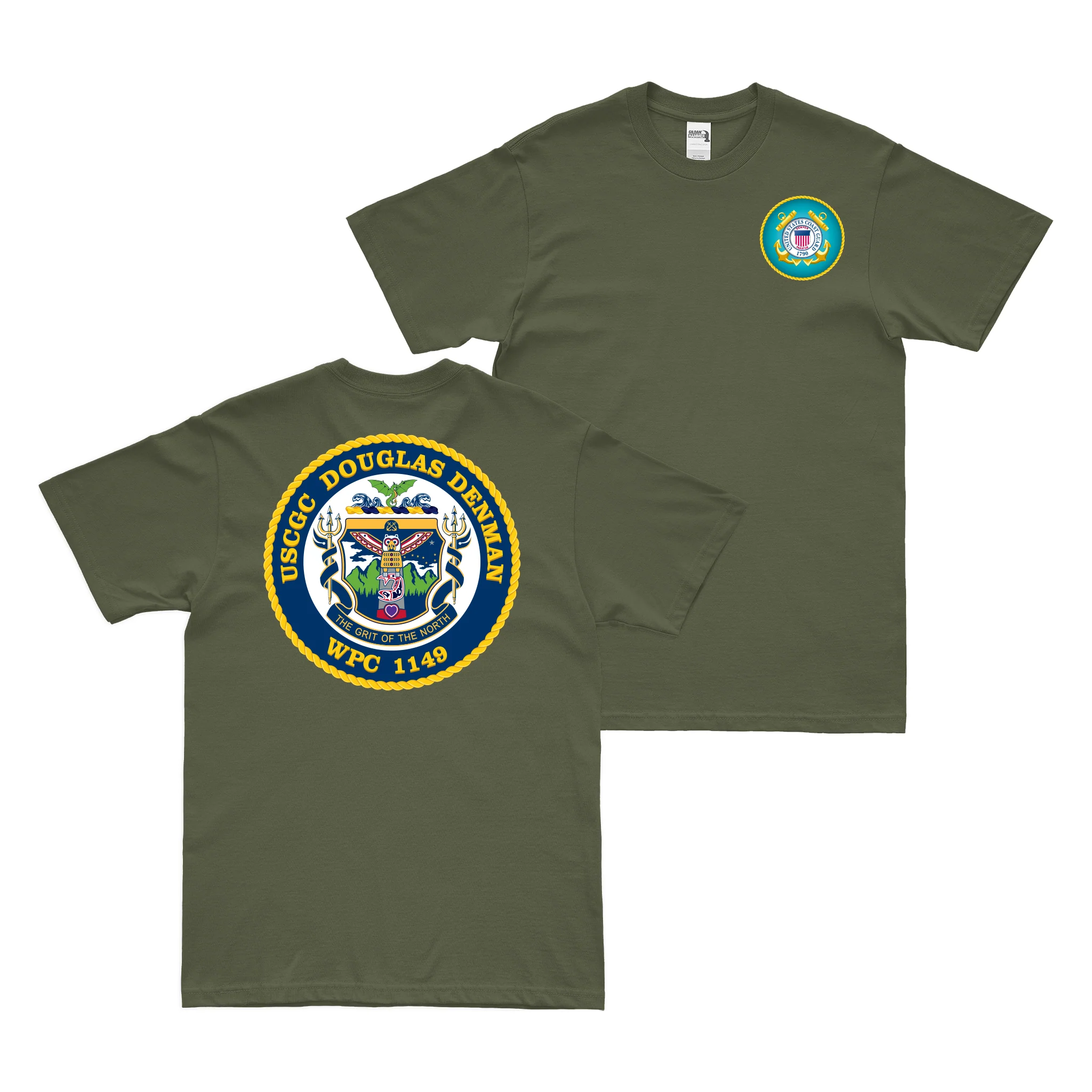 Double-Sided USCGC Douglas Denman (WPC-1149) T-Shirt - Image 2
