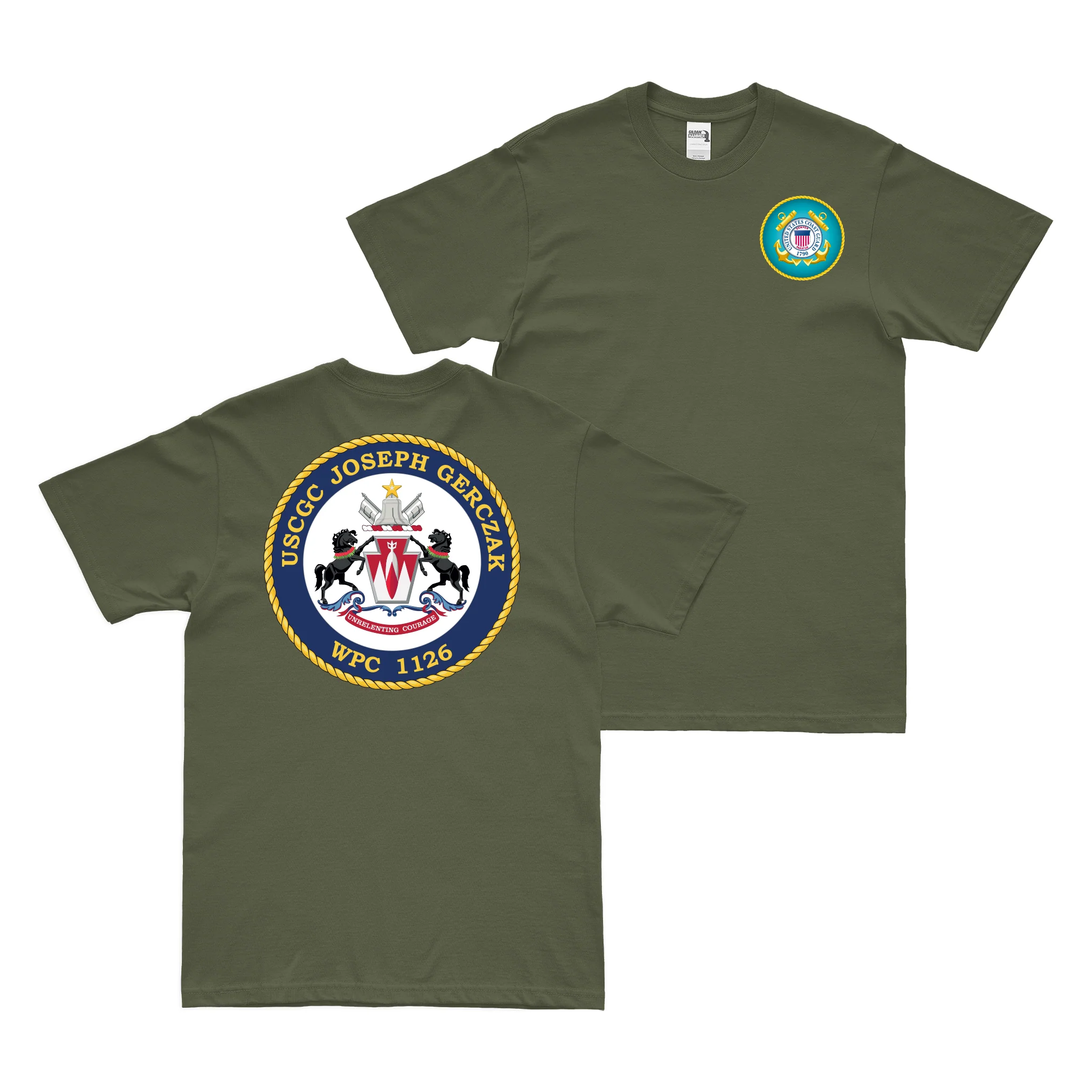 Double-Sided USCGC Joseph Gerczak (WPC-1126) T-Shirt - Image 2