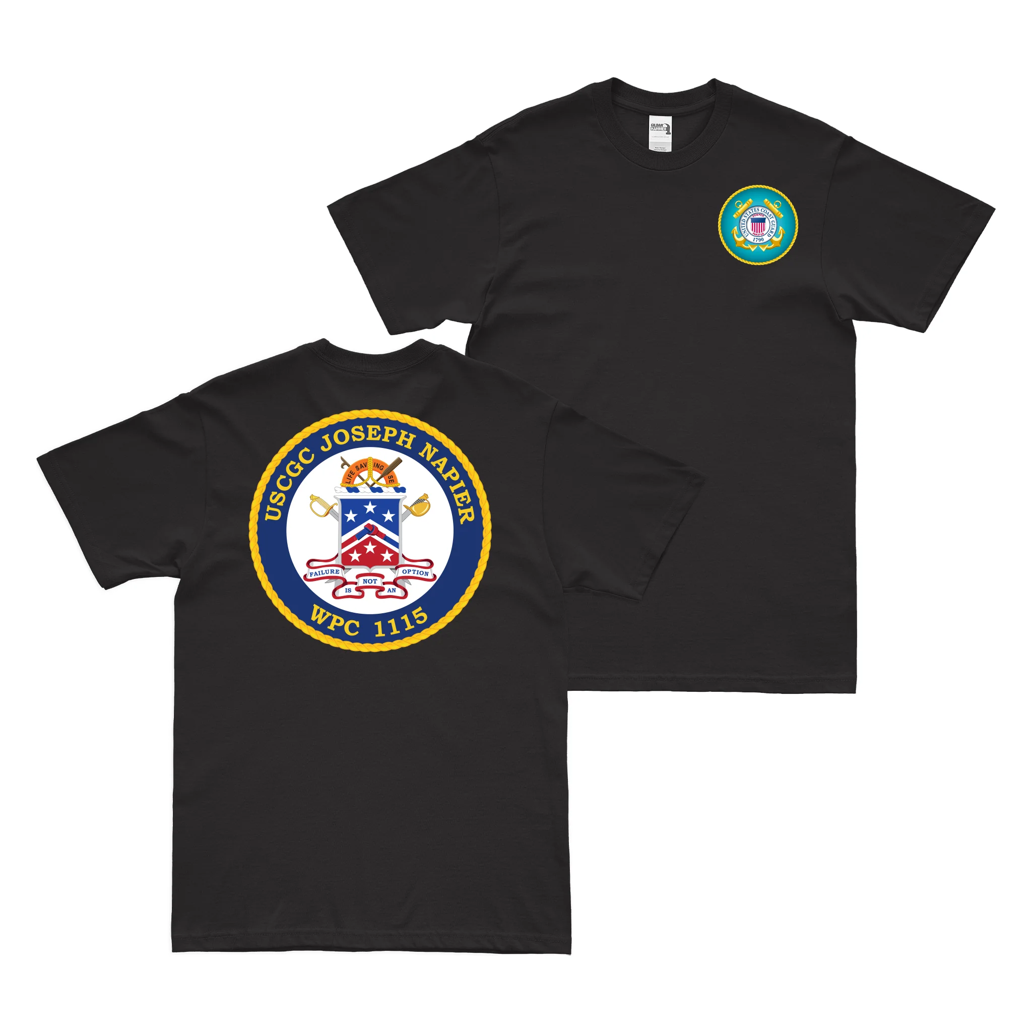 Double-Sided USCGC Joseph Napier (WPC-1115) T-Shirt