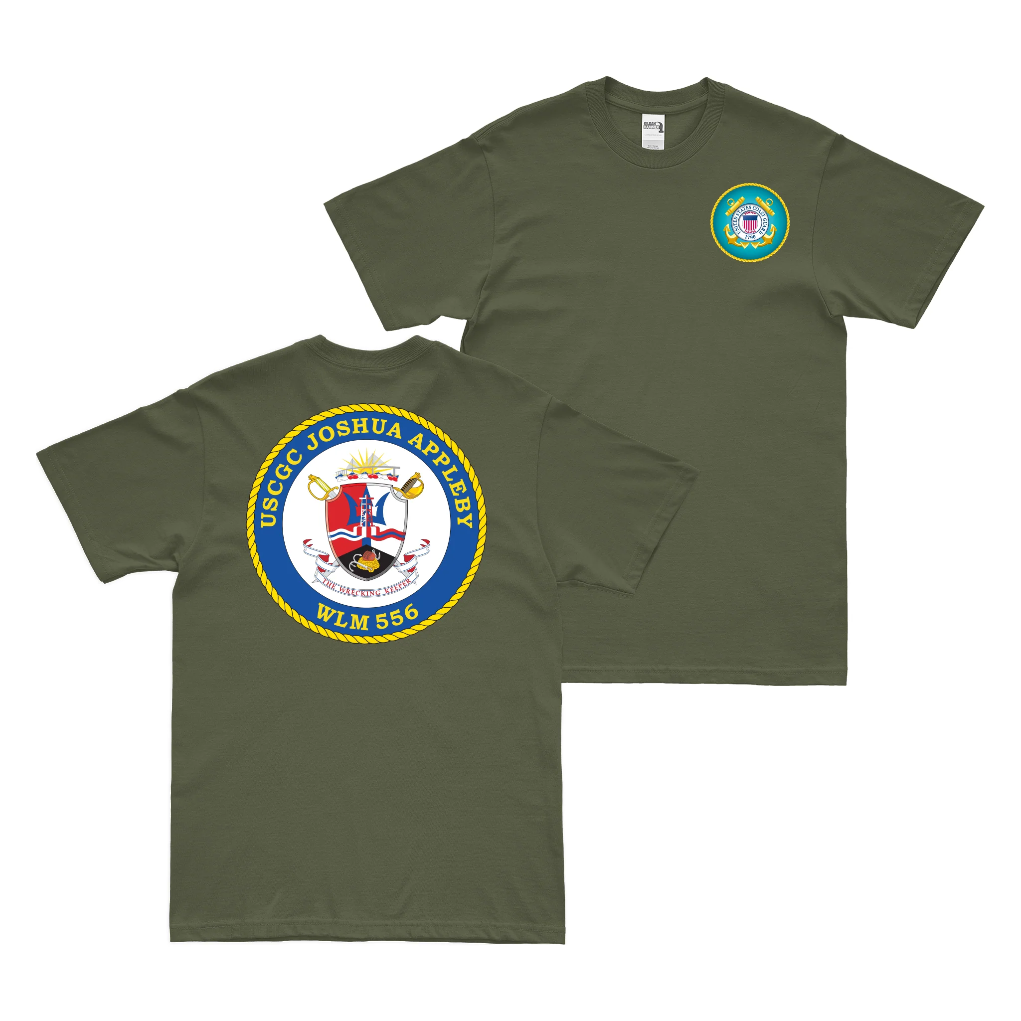 Double-Sided USCGC Joshua Appleby (WLM-556) T-Shirt - Image 2