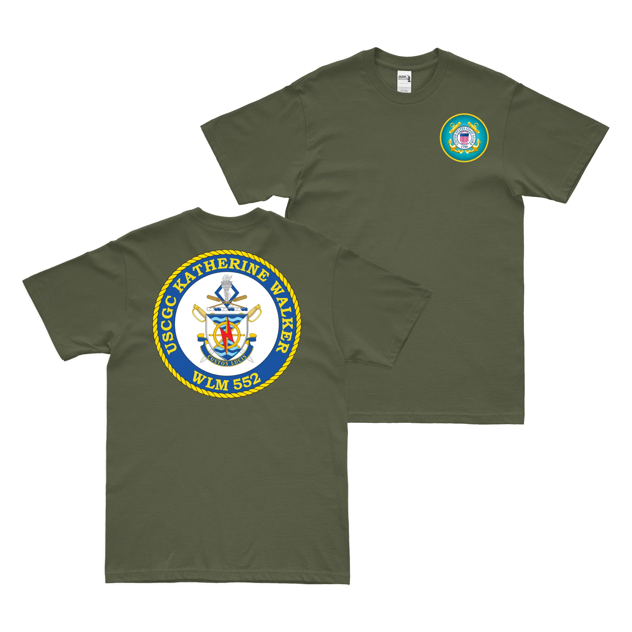 Double-Sided USCGC Katherine Walker (WLM-552) T-Shirt - Image 2
