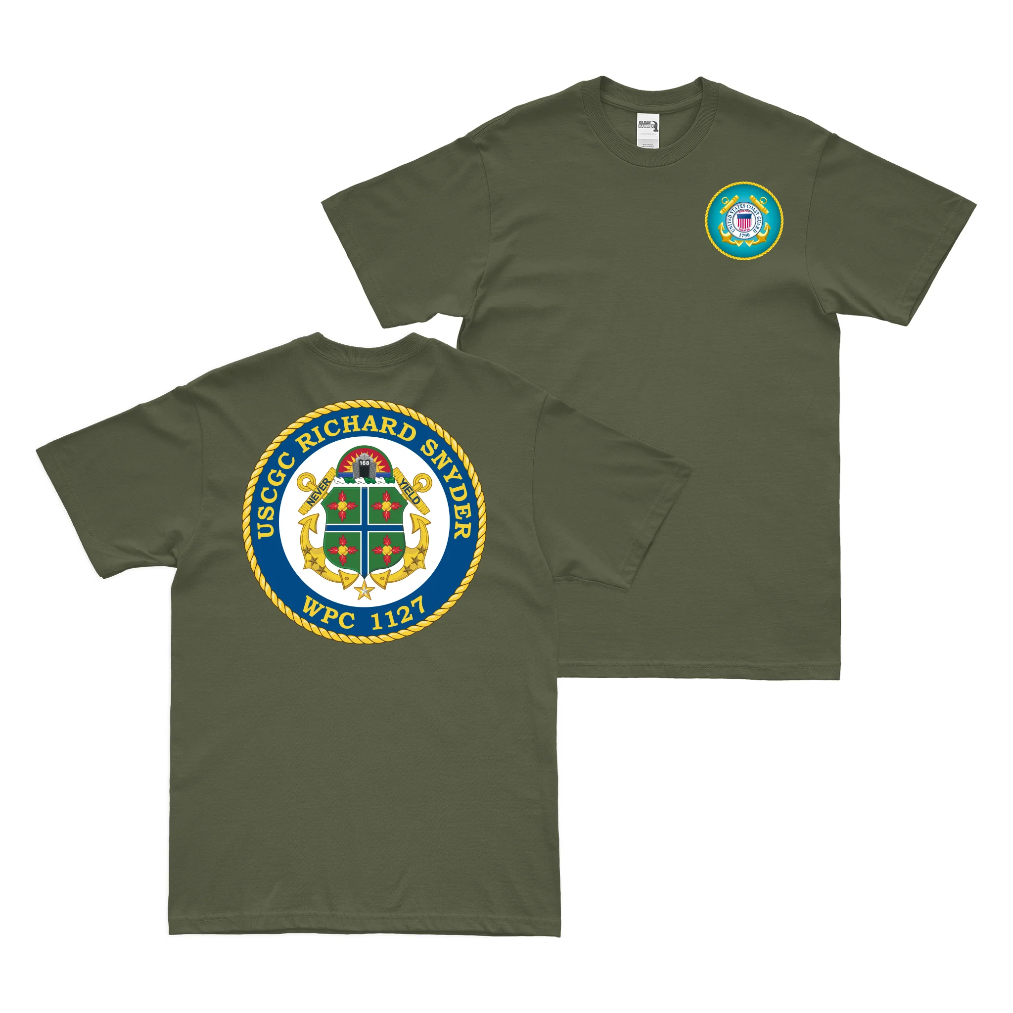 Double-Sided USCGC Richard Snyder (WPC-1127) T-Shirt - Image 2