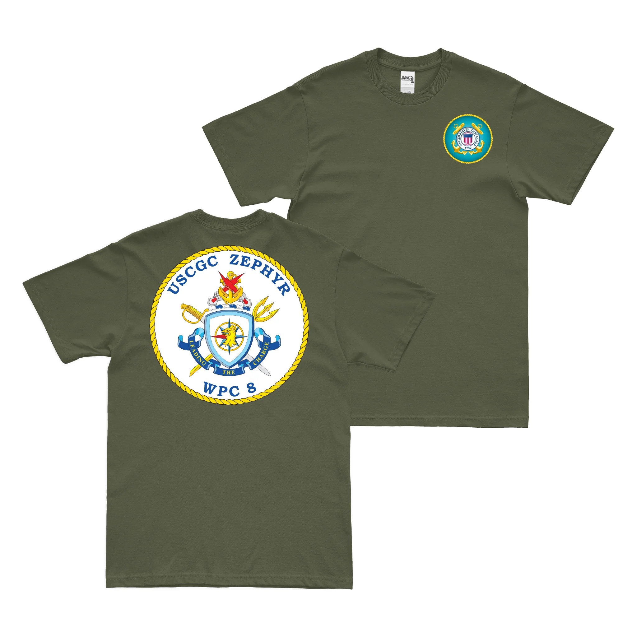 Double-Sided USCGC Zephyr (WPC-8) T-Shirt - Image 2