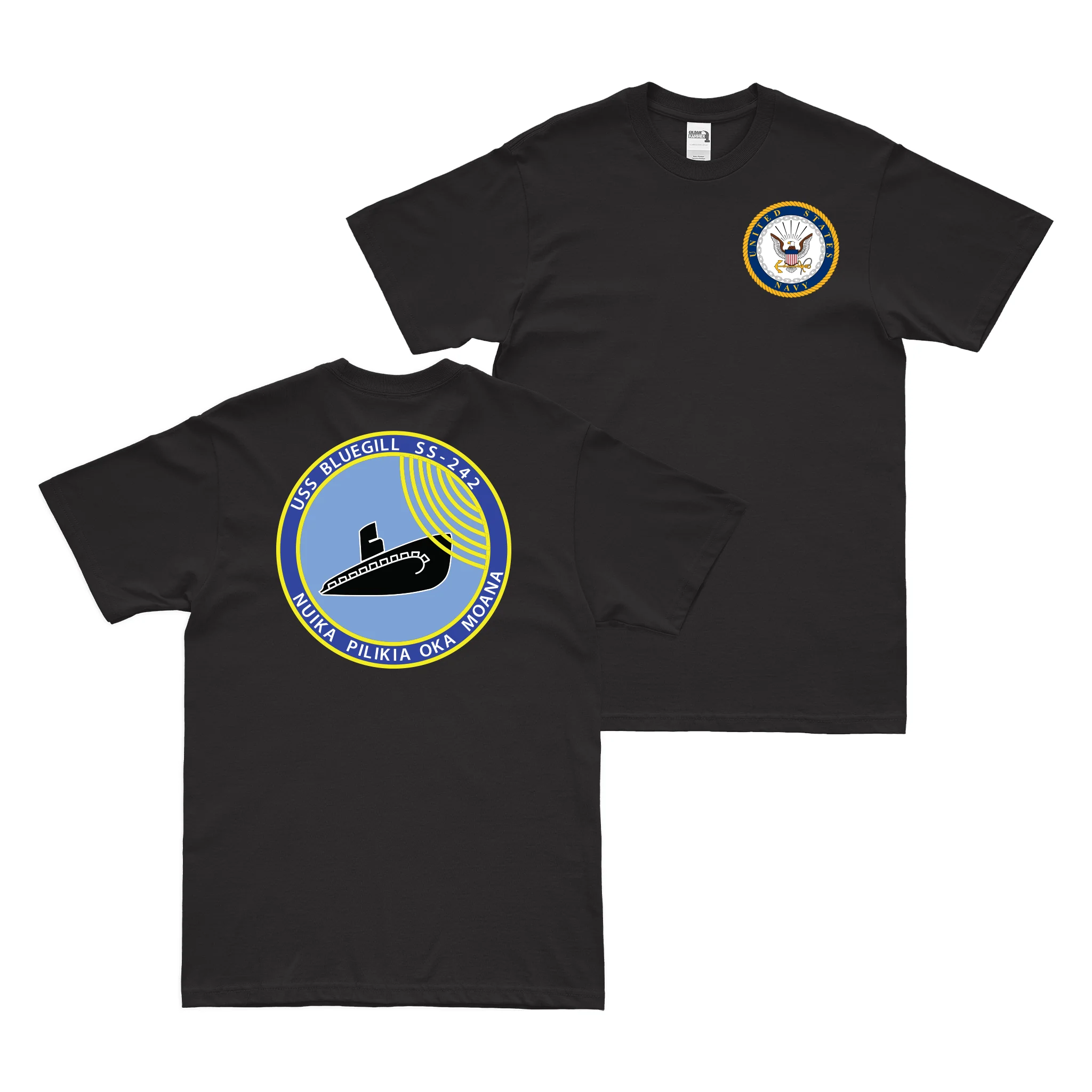 Double-Sided USS Bluegill (SS-242) T-Shirt