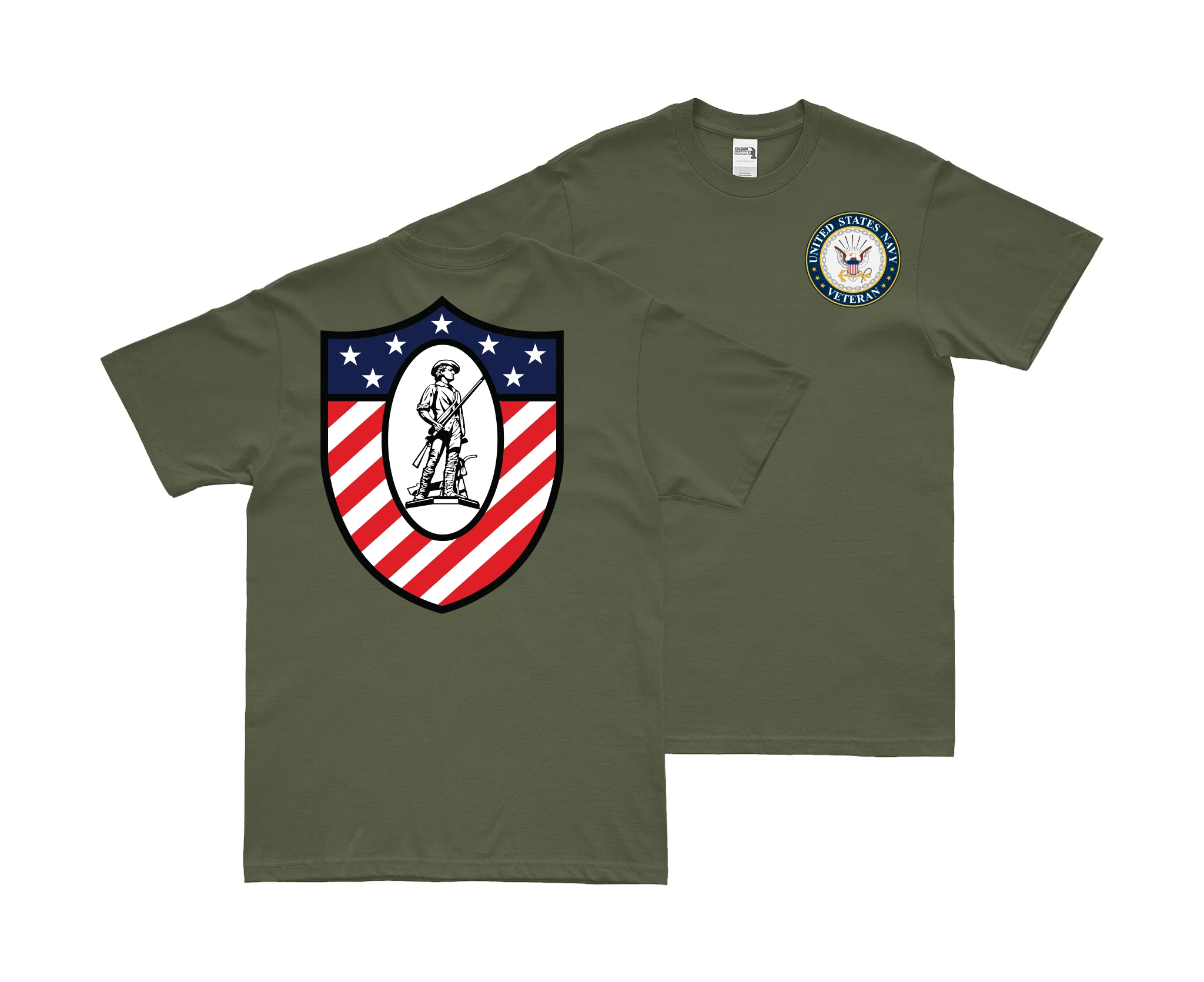 Double-Sided USS Ranger (CV-61) Veteran T-Shirt - Image 2