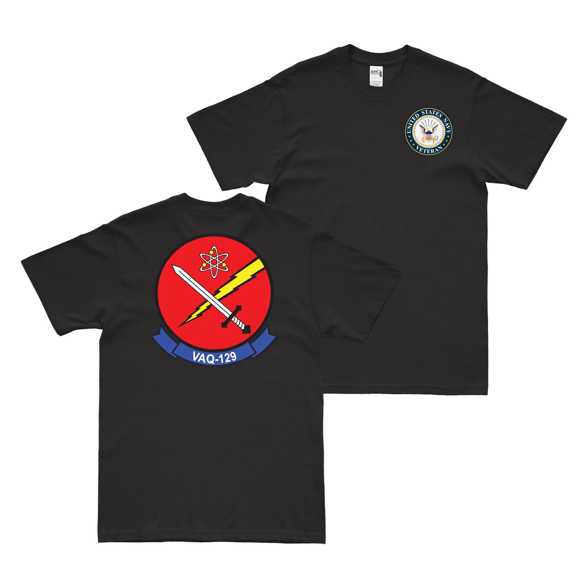 Double-Sided VAQ-129 U.S. Navy Veteran T-Shirt
