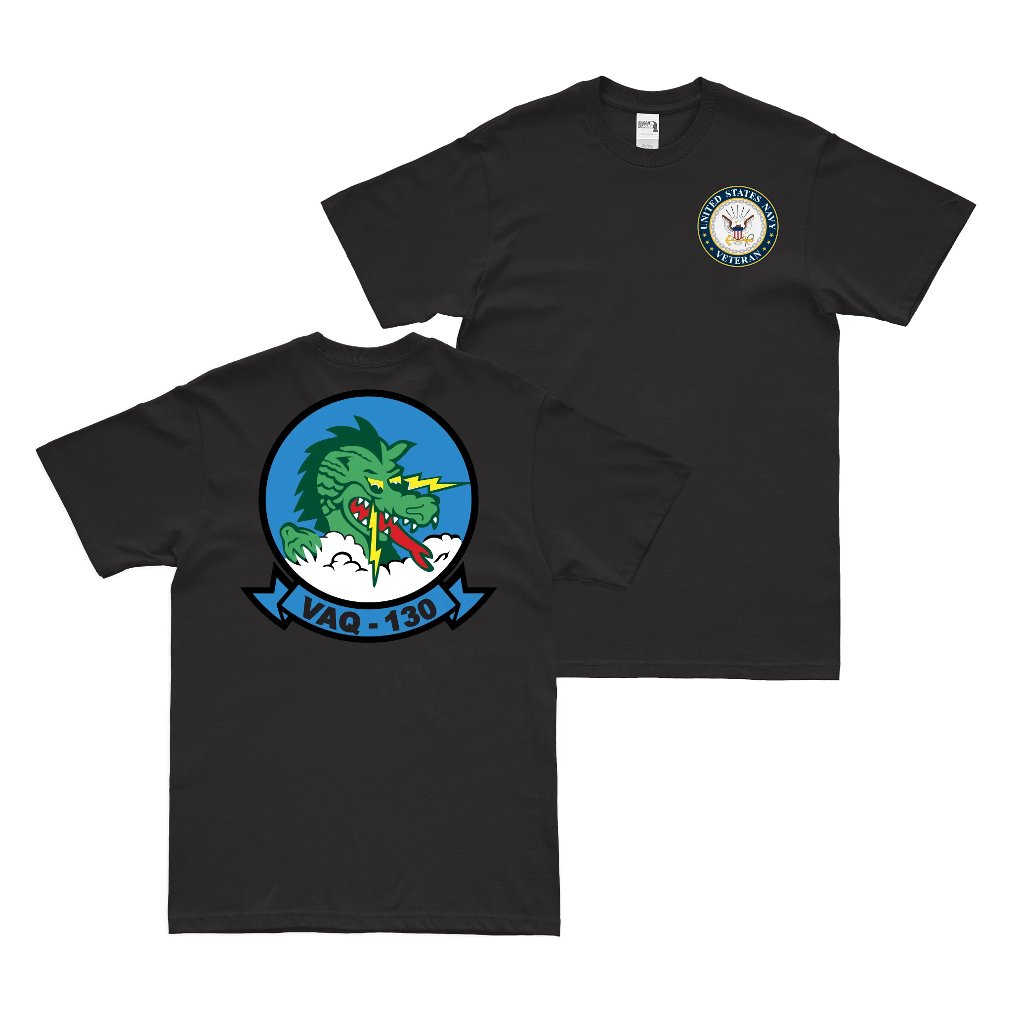 Double-Sided VAQ-130 U.S. Navy Veteran T-Shirt