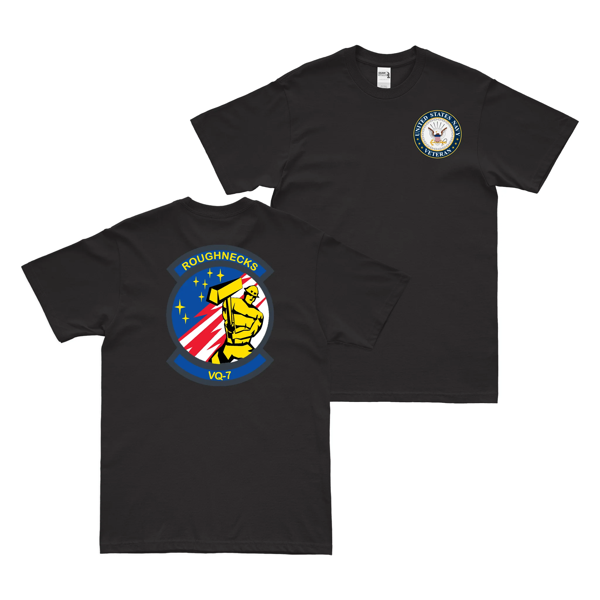 Double-Sided VQ-7 U.S. Navy Veteran T-Shirt
